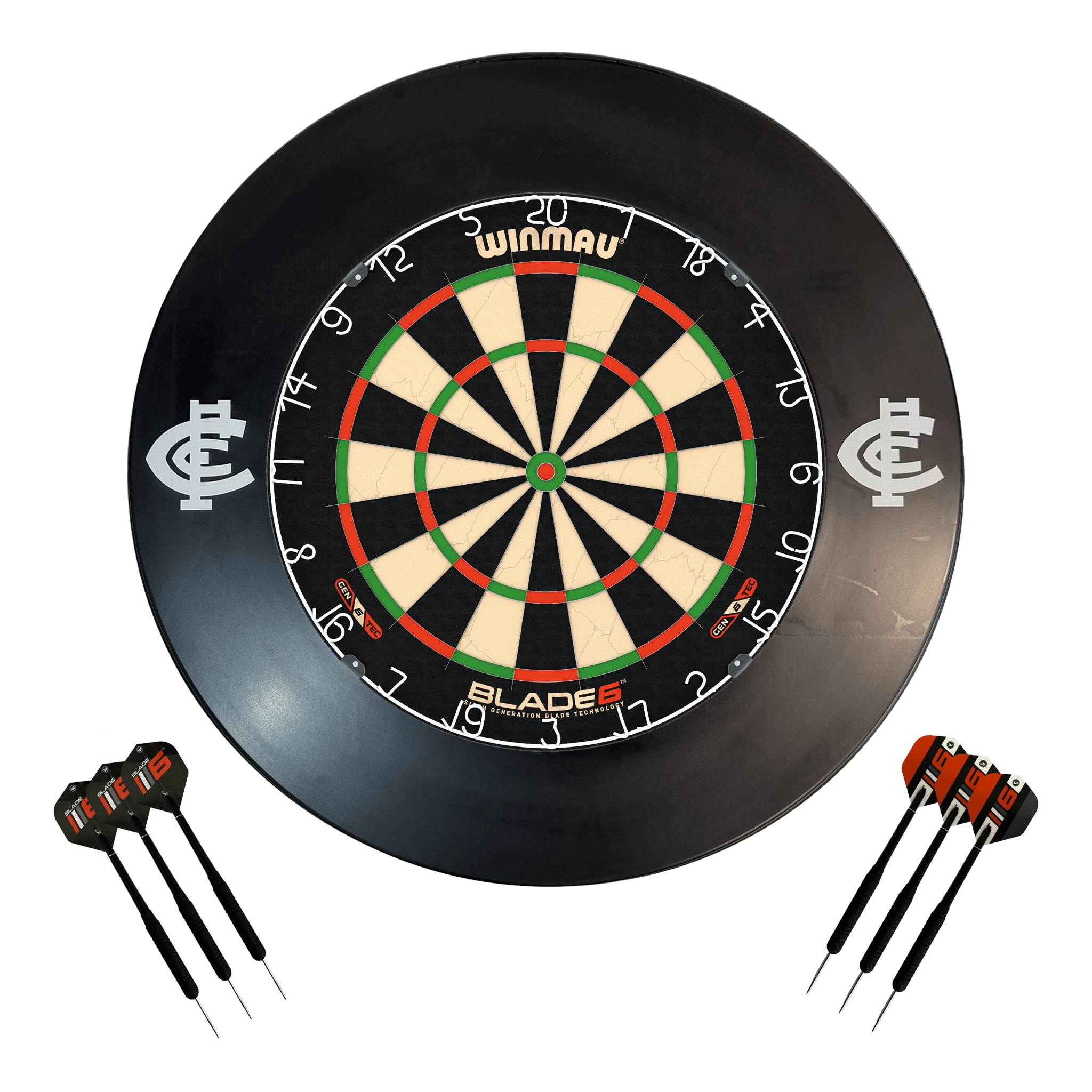 AFL Blade 6 Dartboard, Official AFL Surround & Darts - Complete Darts Set Boards
