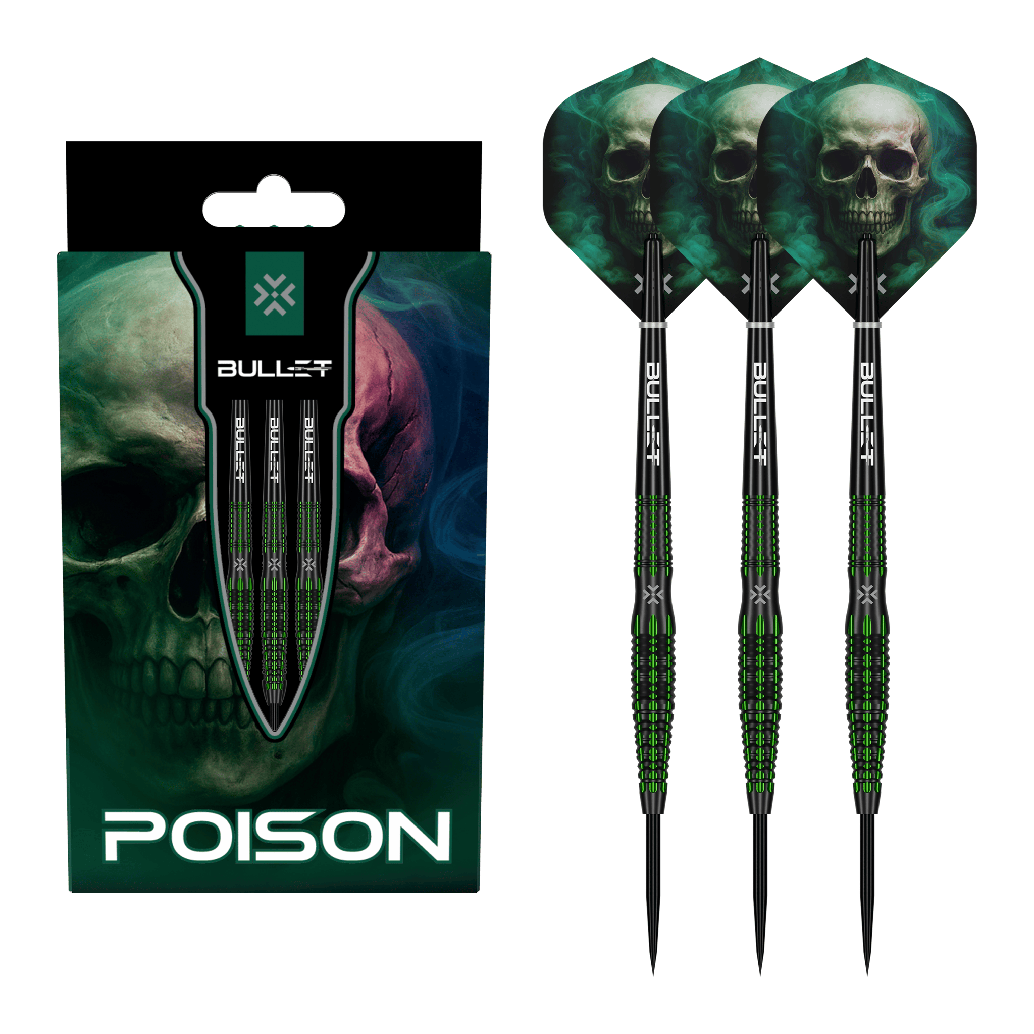 Bullet Poison - 95% Tungsten Steel Tip Darts 22 Grams Darts