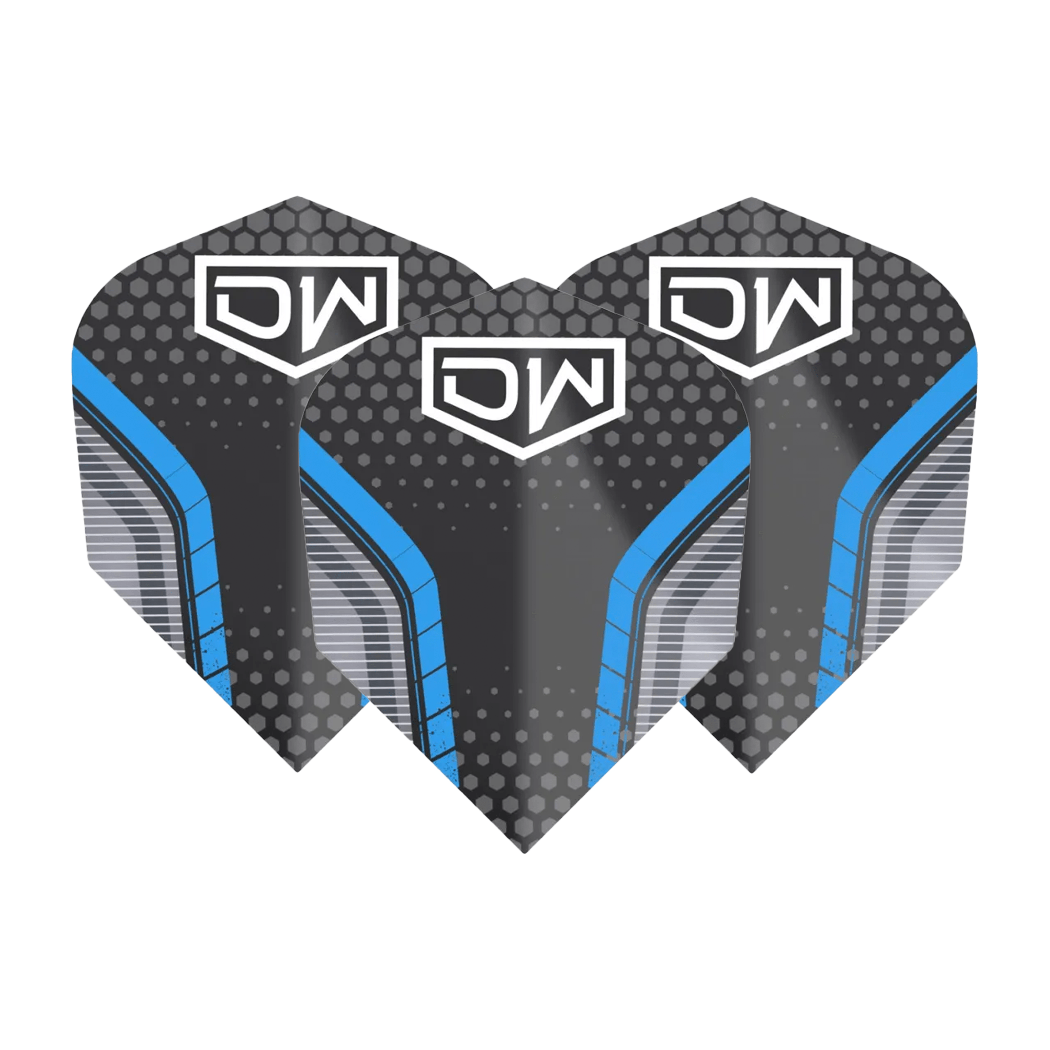 DW Avenger 01 Multi Pack - Dart Flights (3 Sets) No. 6 / Blue Flights & Shafts