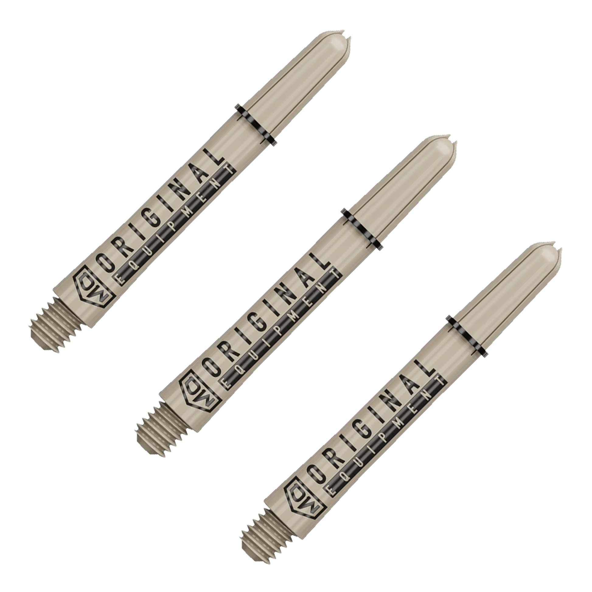 DW Clinch Multi Pack - Nylon Dart Shafts (3 Sets) Medium (48mm) / Tan Flights & Shafts
