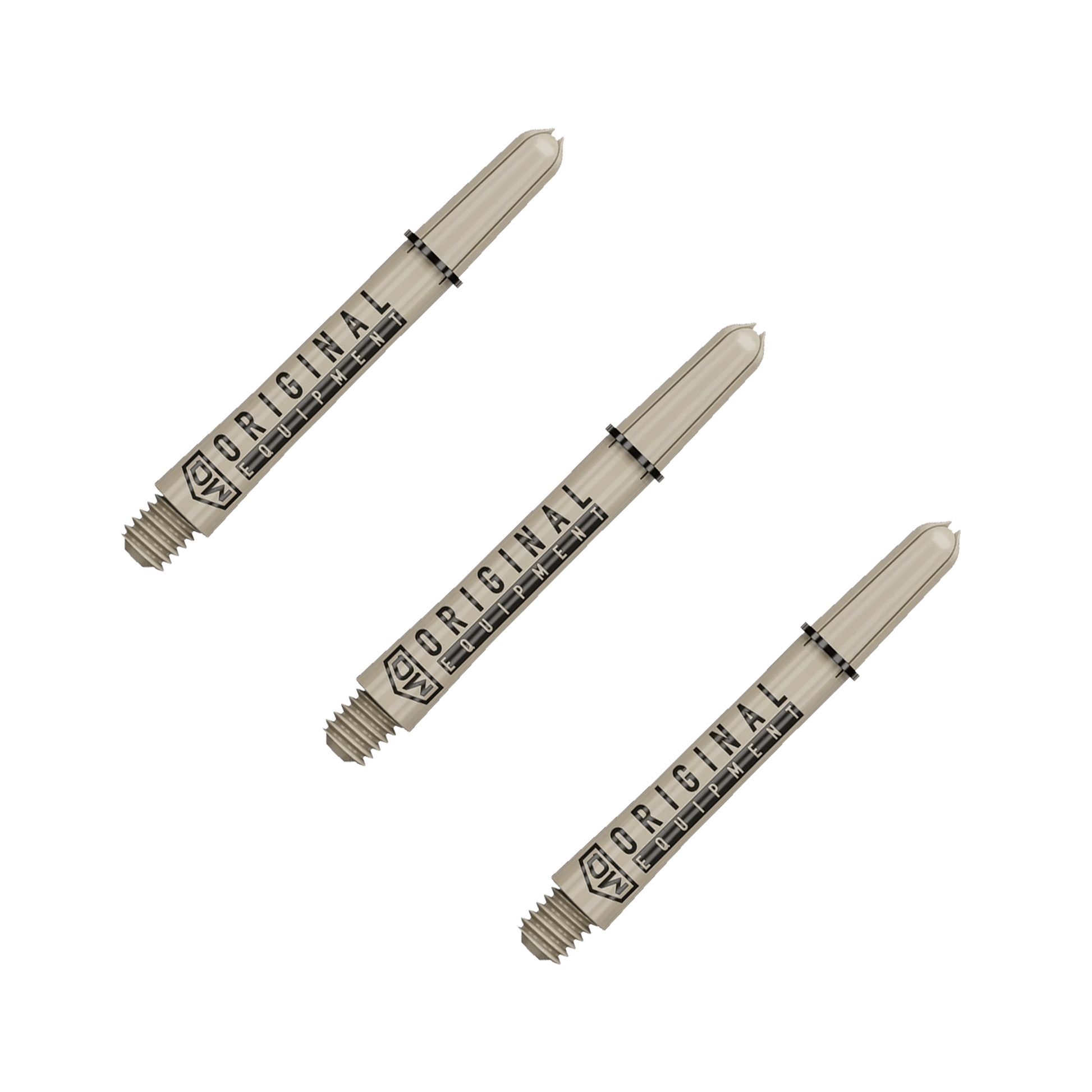 DW Clinch Multi Pack - Nylon Dart Shafts (3 Sets) Short (34mm) / Tan Flights & Shafts