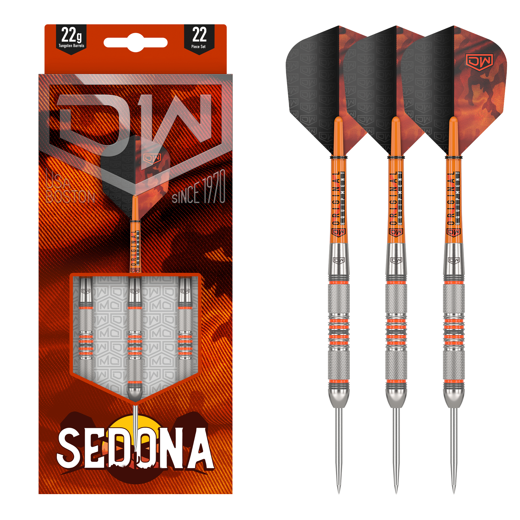 DW Sedona - 80% Tungsten Steel Tip Darts 22 Grams Darts