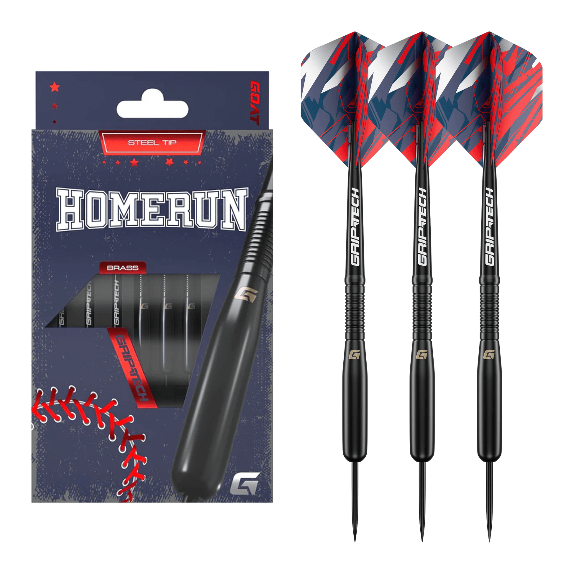Goat Homerun - Black Brass Barrel Steel Tip Darts 15 Grams Darts