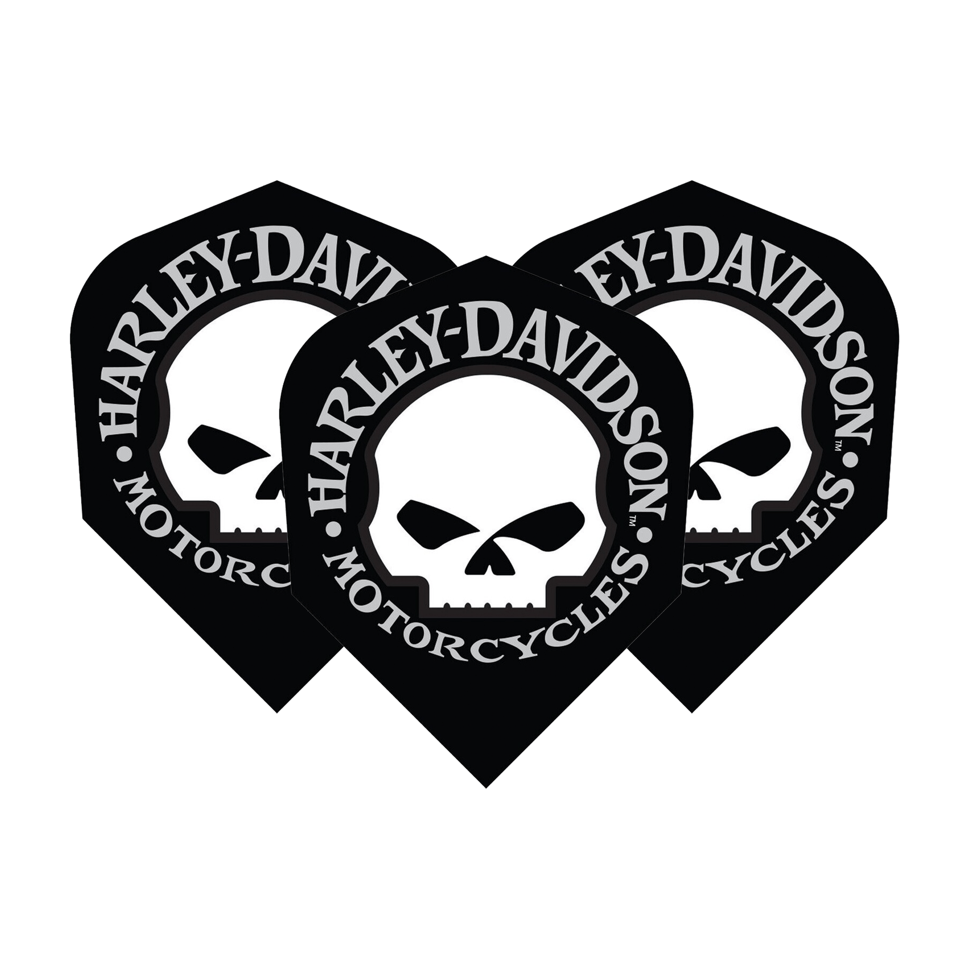 Harley-Davidson Skull - Dart Flights No. 6 / Black Skull Flights & Shafts