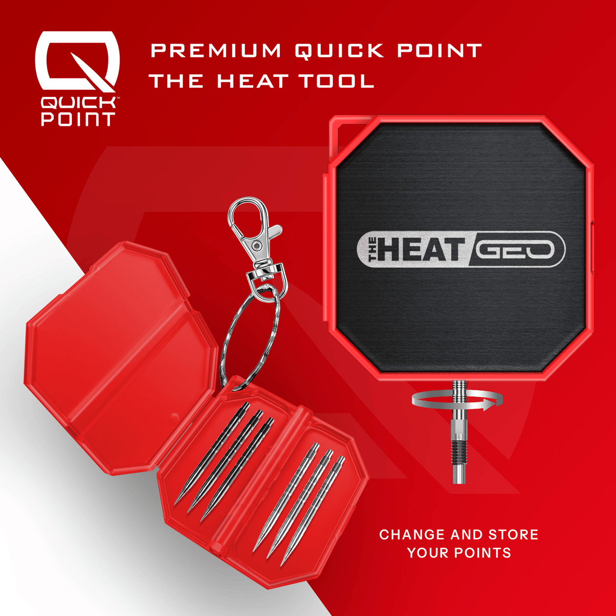 Harrows Damon Heta Geo Quick Point - 90% Tungsten Steel Tip Darts Darts