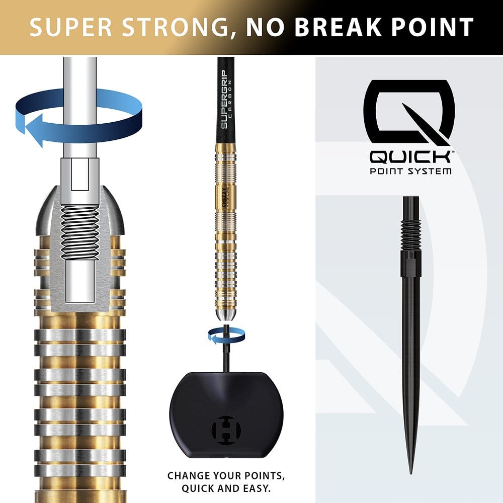 Harrows Dave Chisnall Chizzy Series 2 Quick Point - 90% Tungsten Steel Tip Darts Darts