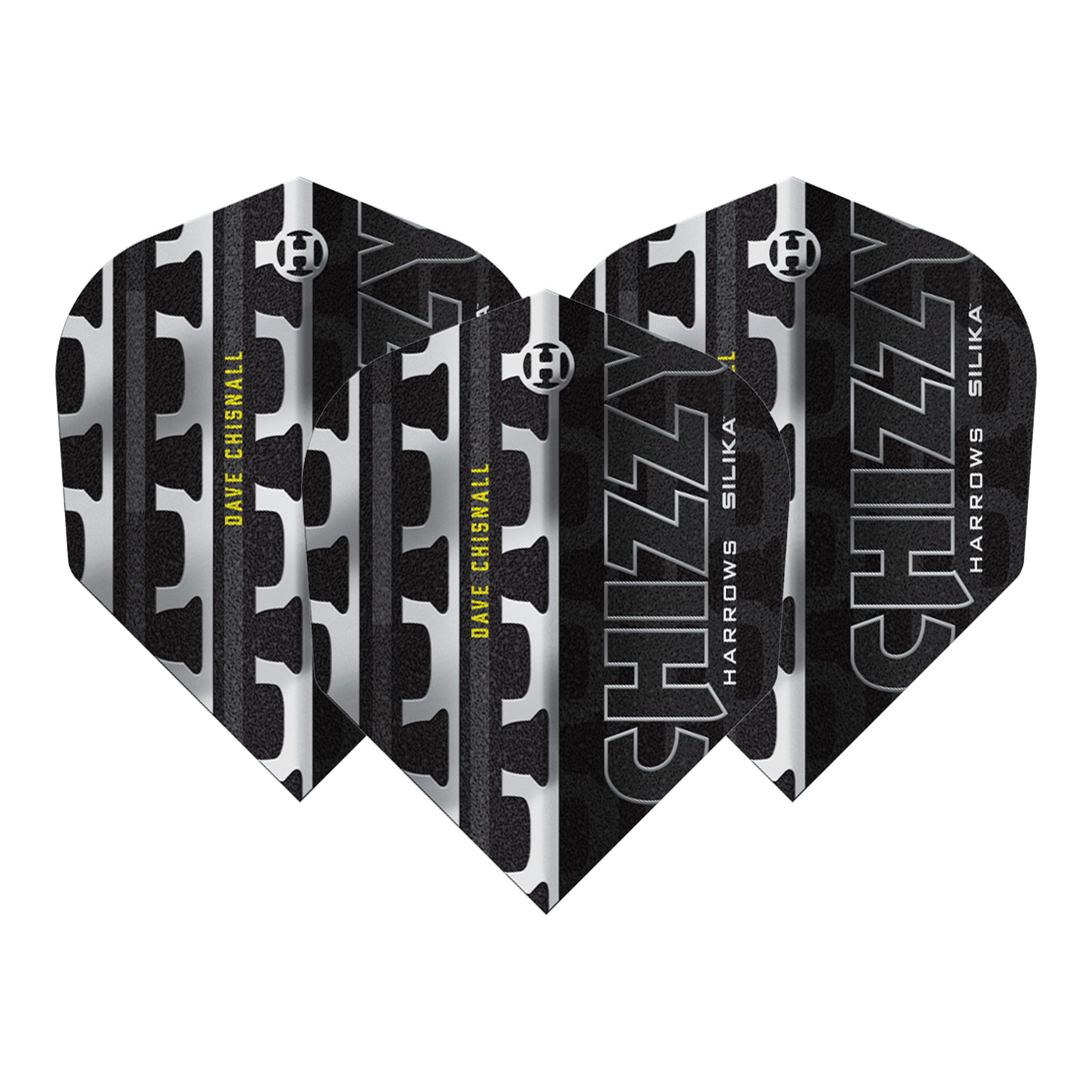 Harrows Dave Chisnall Chizzy Series 4 - Silika Dart Flights No. 6 / Black Flights & Shafts