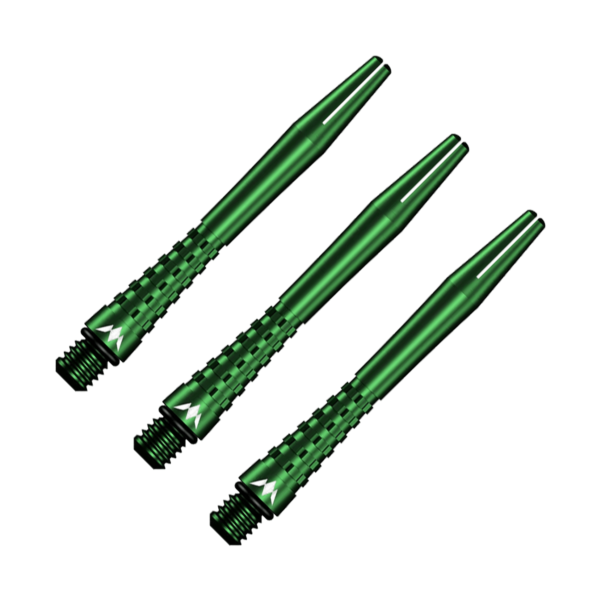Mission Atom13 - Aluminium Dart Shafts Inbetween (41mm) / Green Shafts
