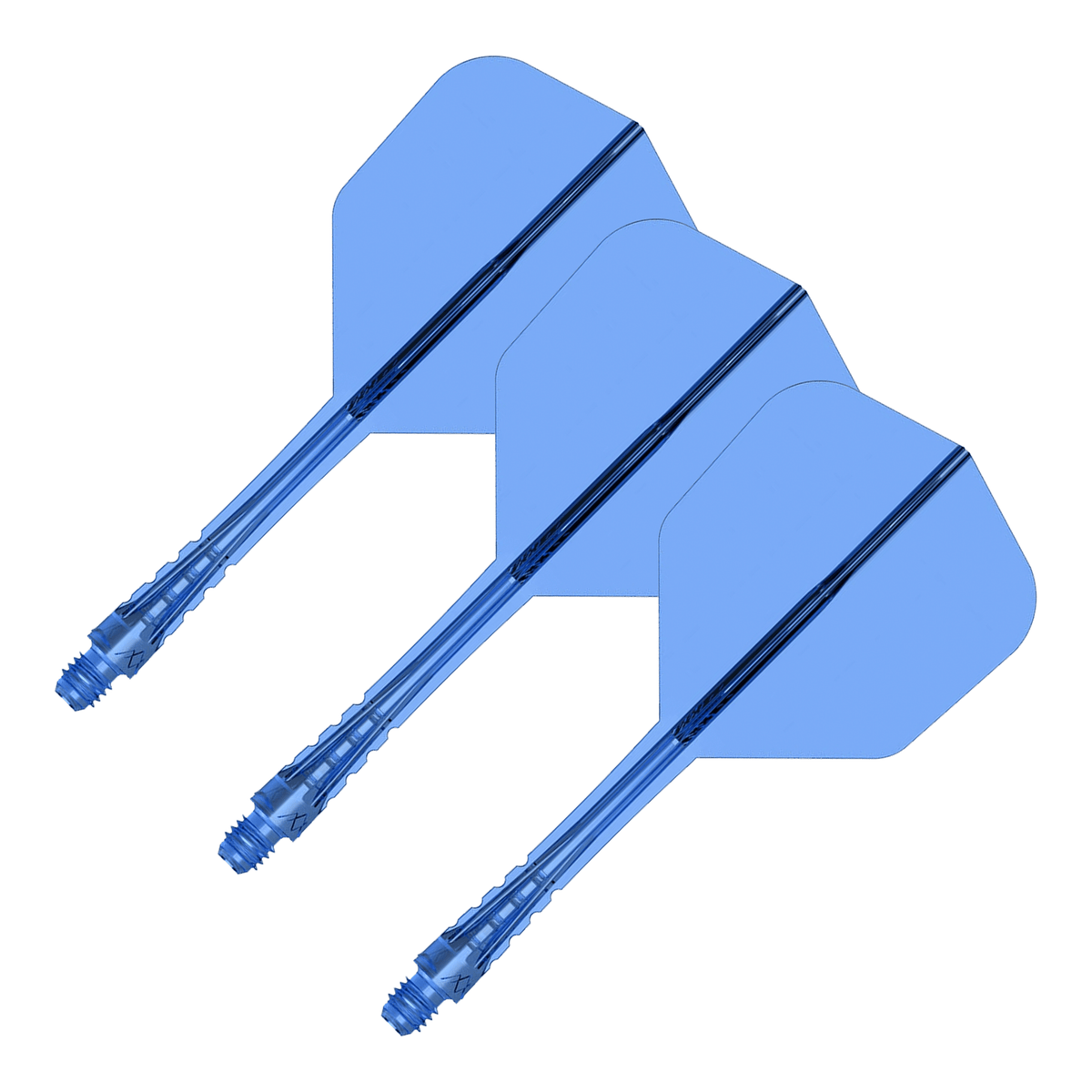 Mission Force 90 Vortex - All In One Flight & Shaft No. 6 / Medium / Blue All In One Dart Flights