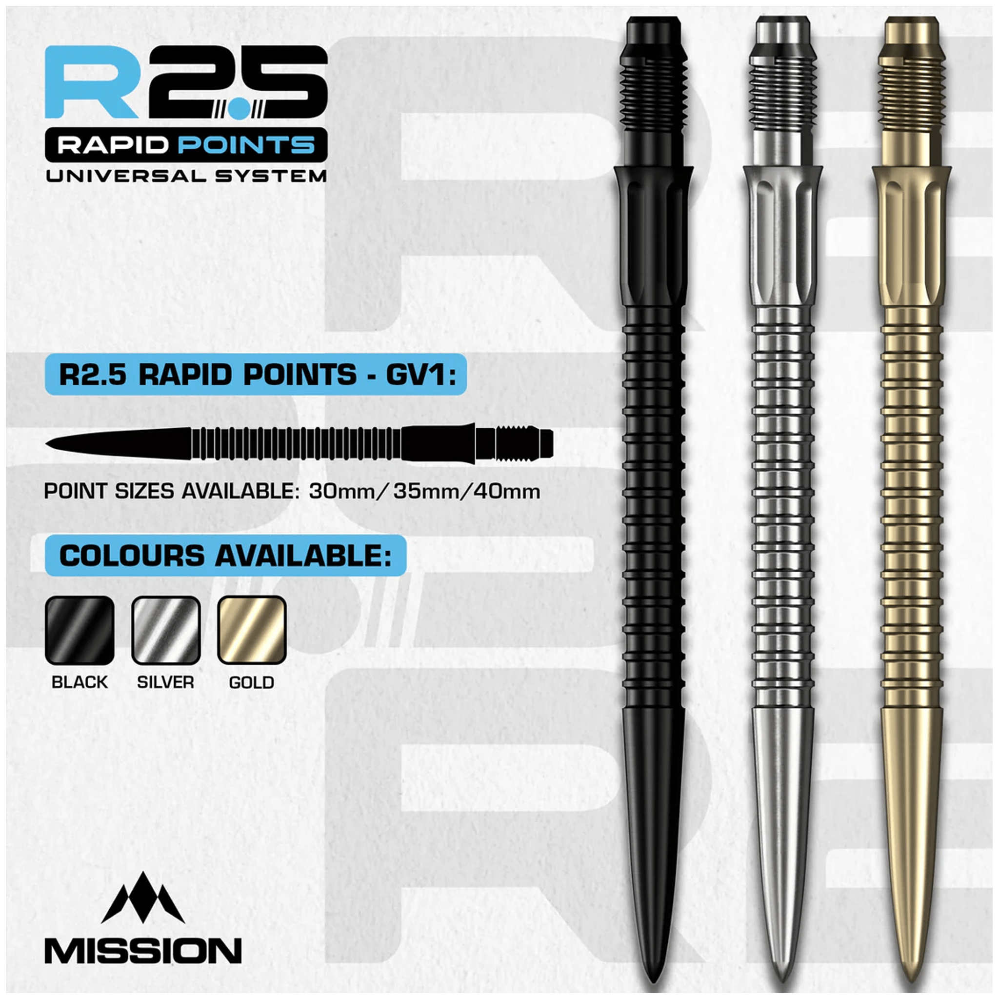 Mission GV1 - R2.5 Rapid Dart Points Dart Points
