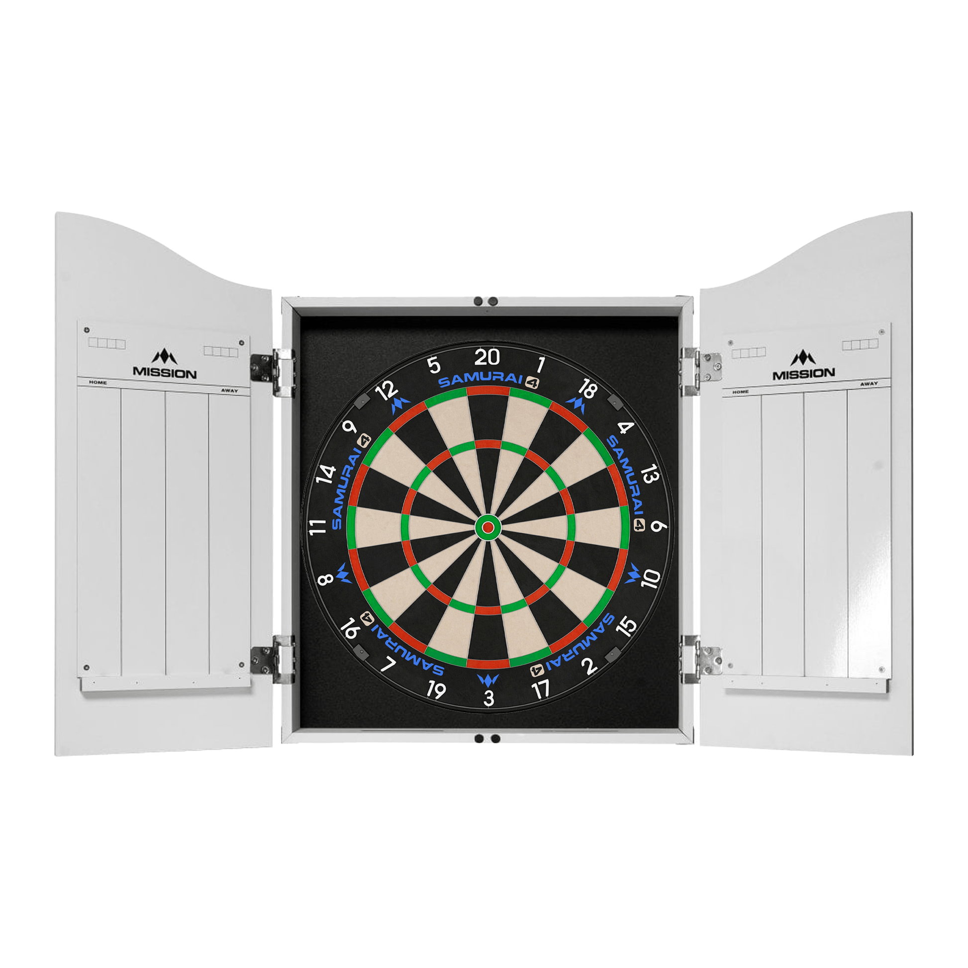 Mission Samurai 4 Dartboard & Cabinet Bundle Dartboard Bundles