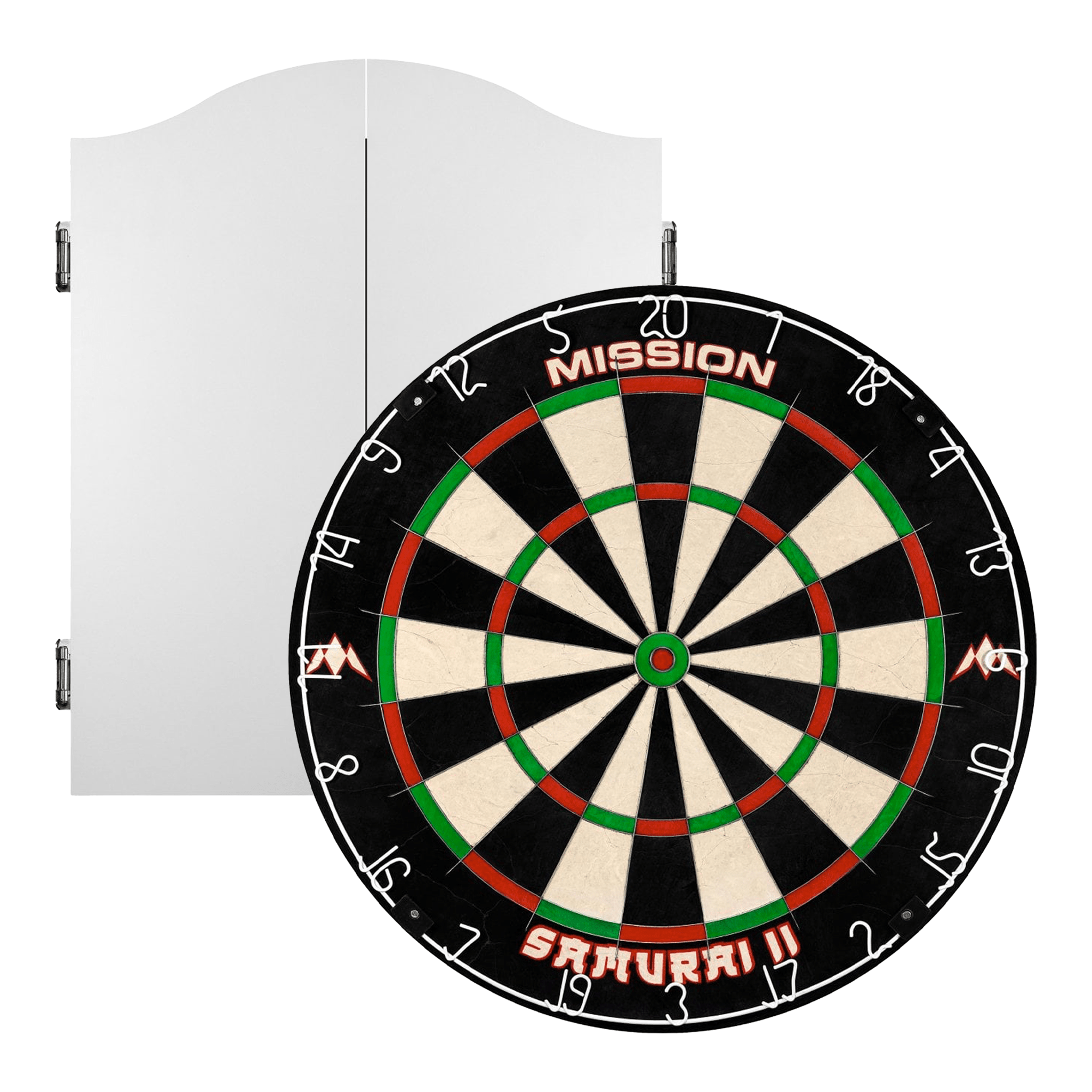 Mission Samurai II Dartboard & Cabinet Bundle Dartboard Bundles