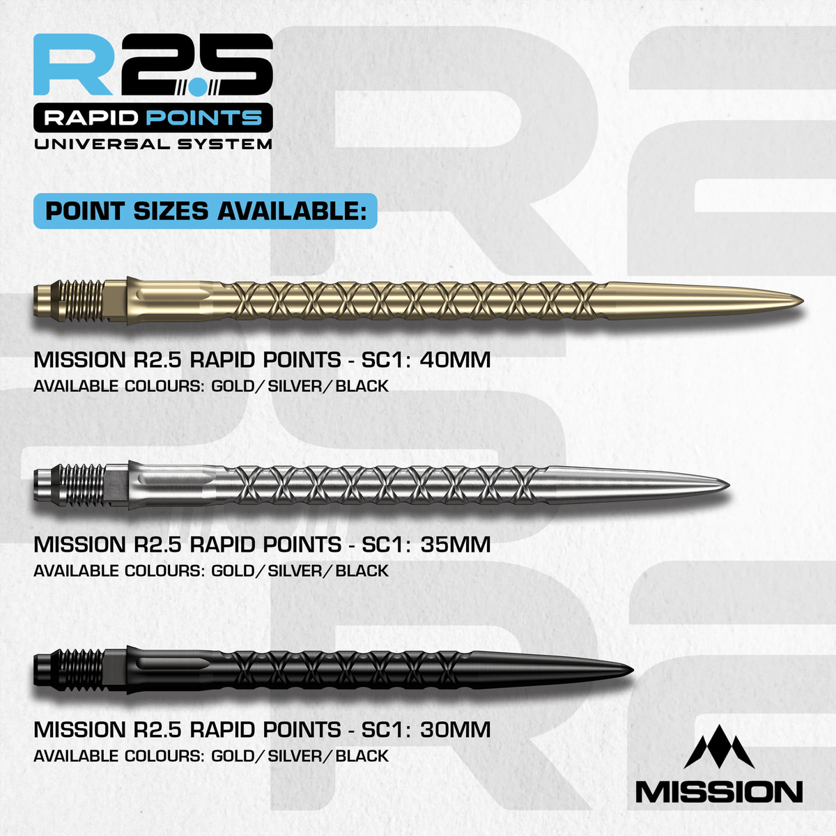 Mission SC1 - R2.5 Rapid Dart Points Dart Points
