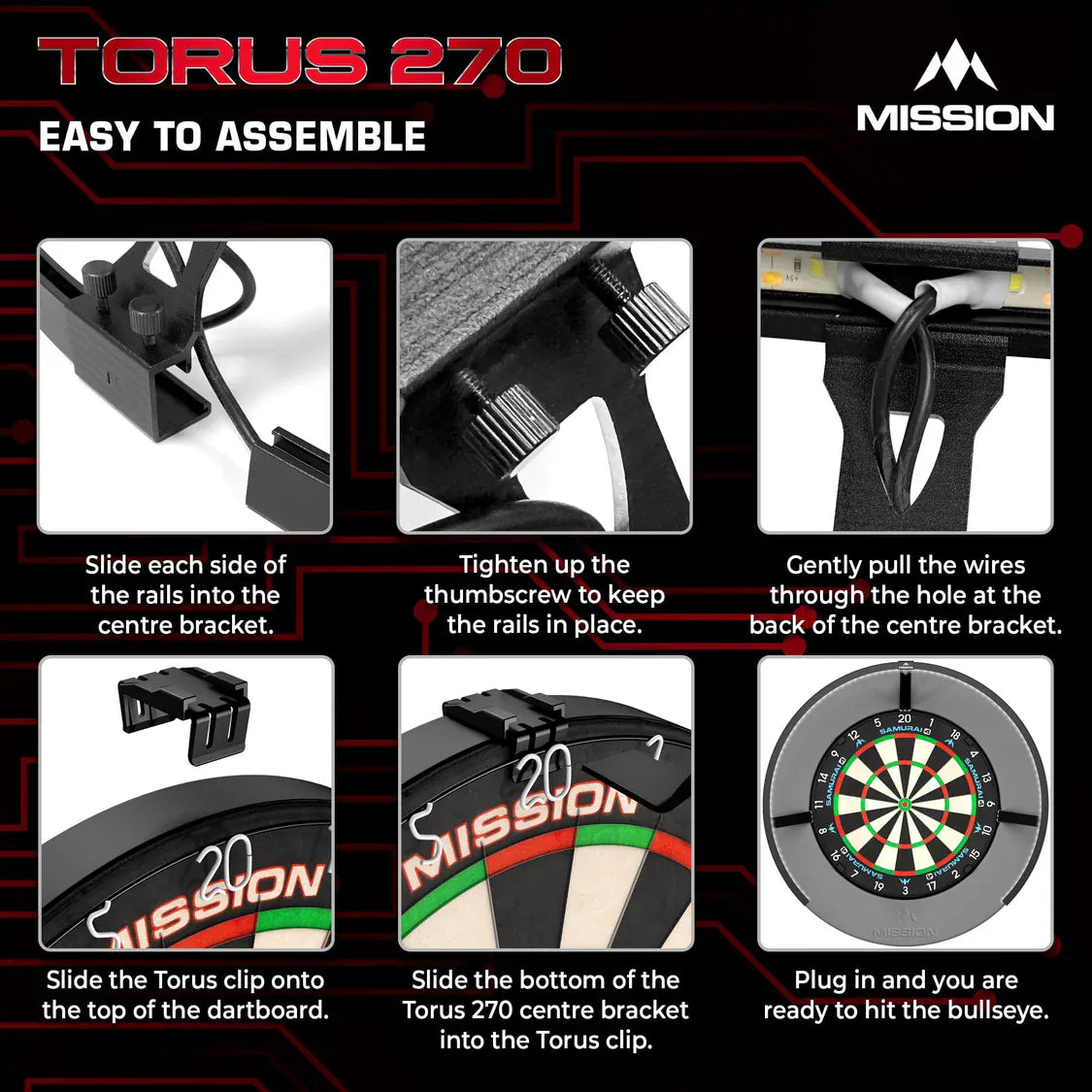 Mission Torus - LED Dartboard Light Lighting
