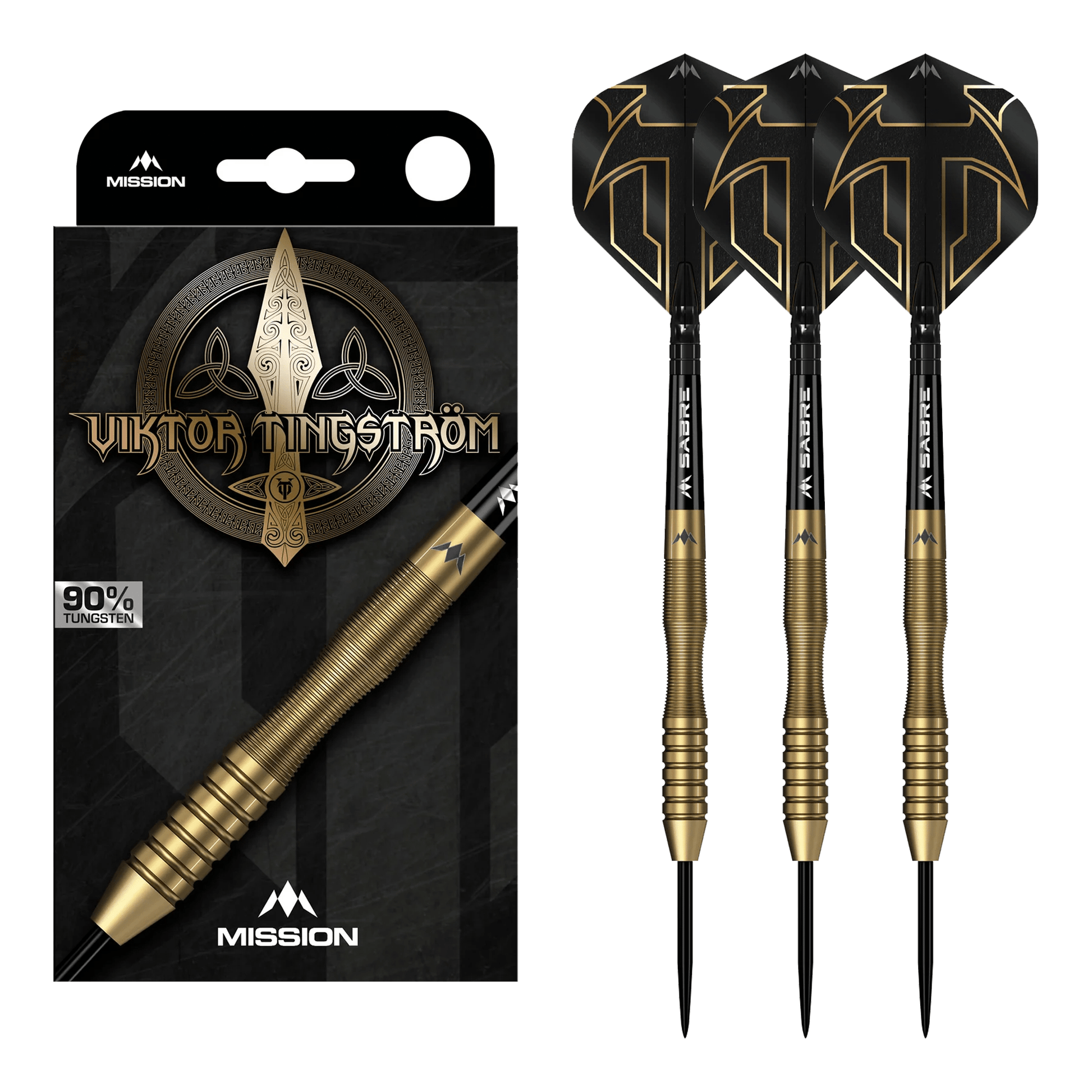 Mission Viktor Tingstrom - 90% Tungsten Steel Tip Darts 22 Grams Darts