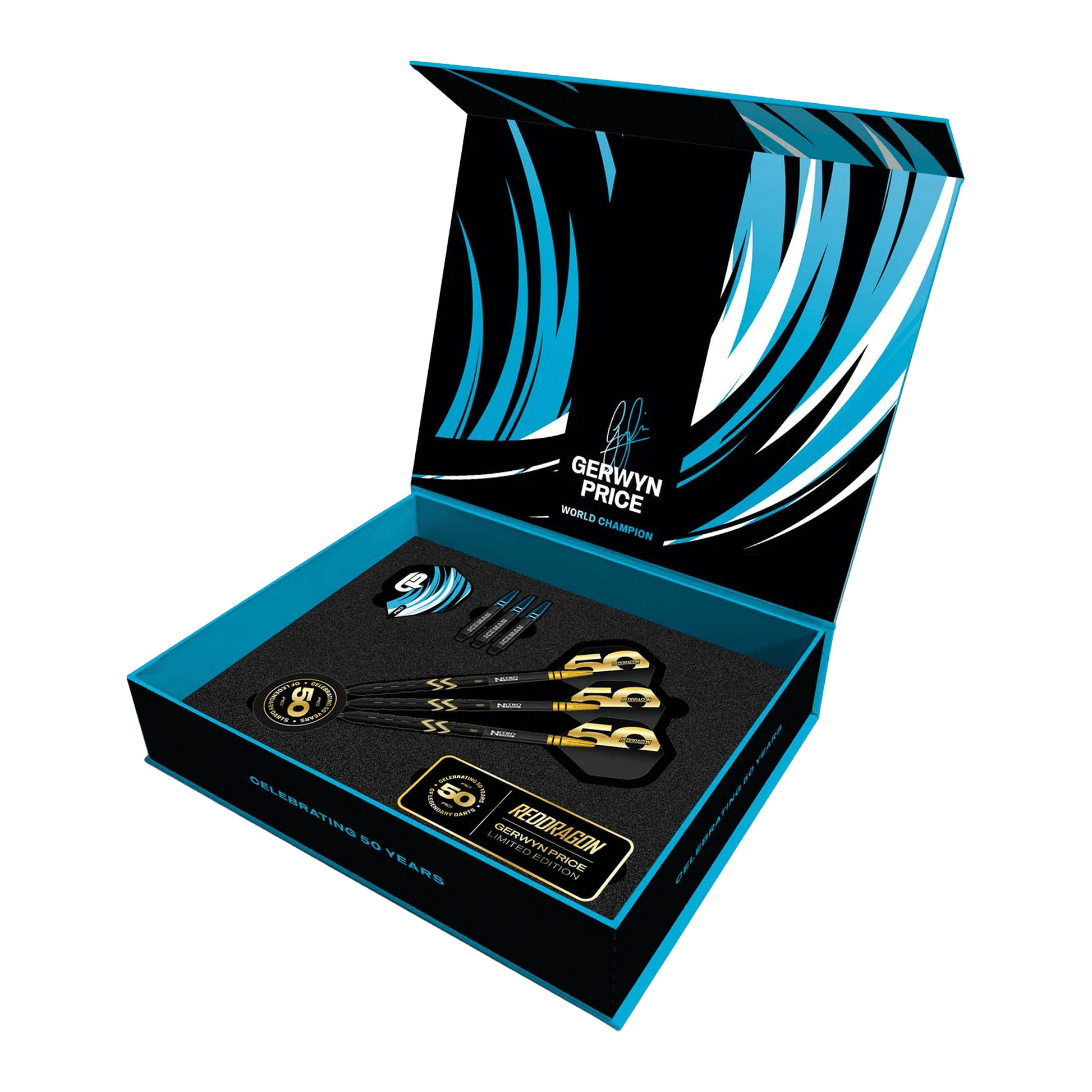 Red Dragon Gerwyn Price 50 Year Player Limited Edition - 90% Tungsten Steel Tip Darts 23 Grams Darts