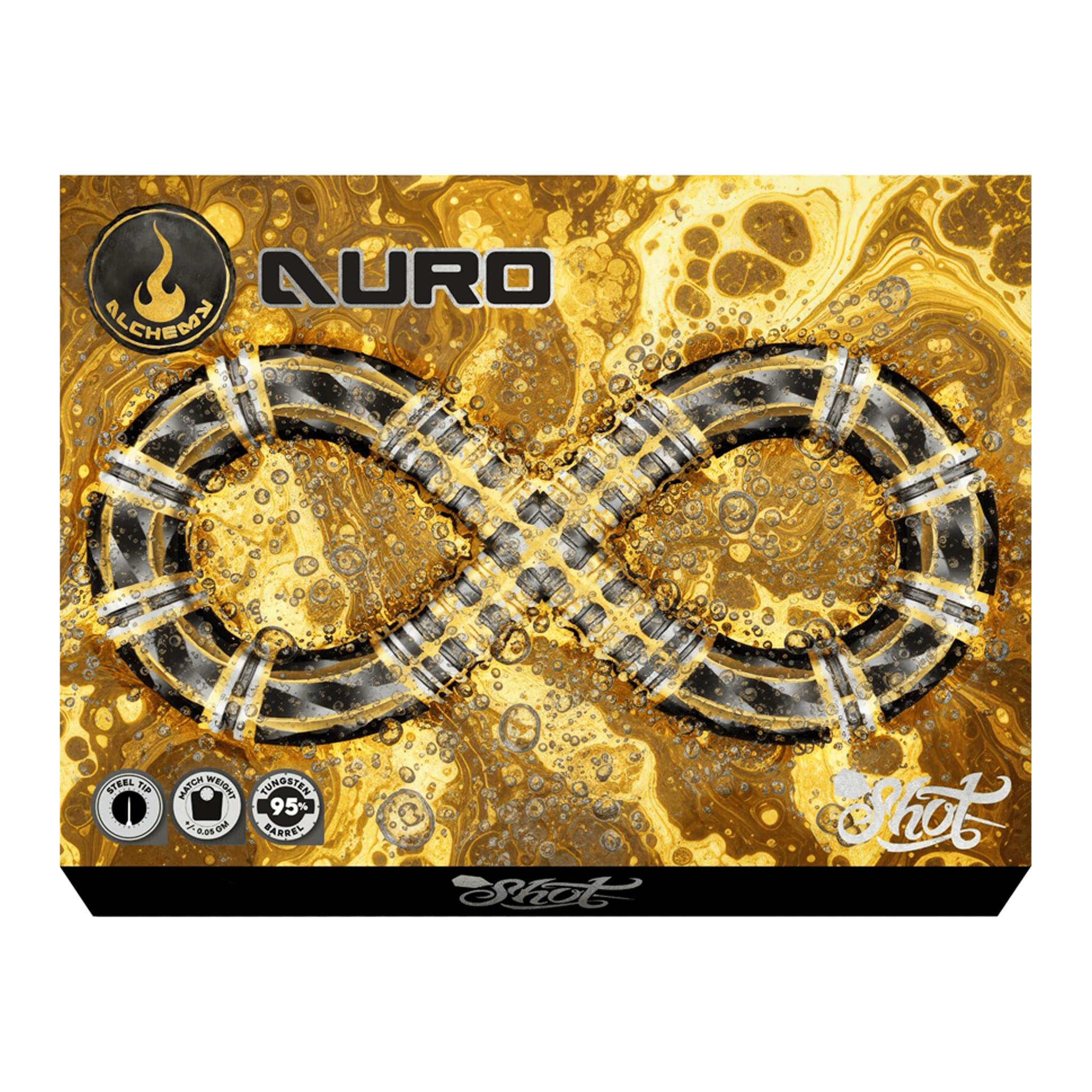 Shot Alchemy Auro - 95% Tungsten Steel Tip Darts Darts