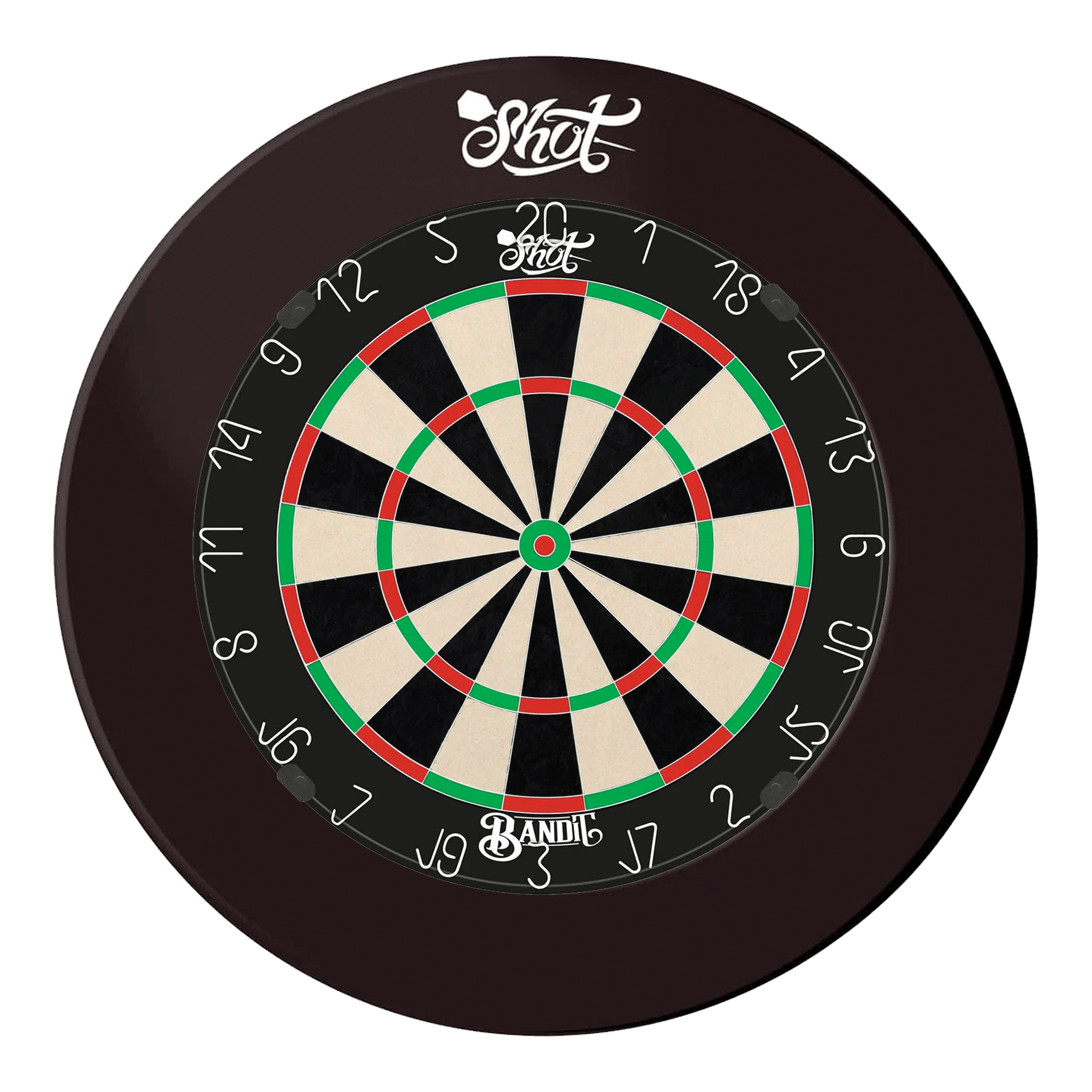Shot Bandit Dartboard & One Piece Surround Bundle Bandit / Black Boards