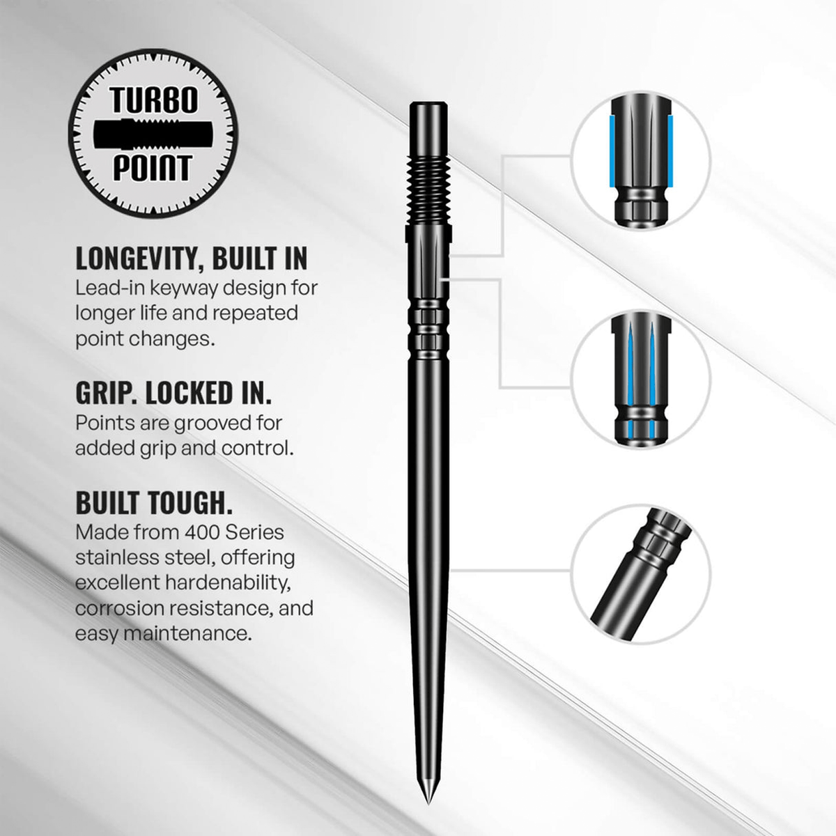 Shot Plain - Turbo Dart Points Dart Points