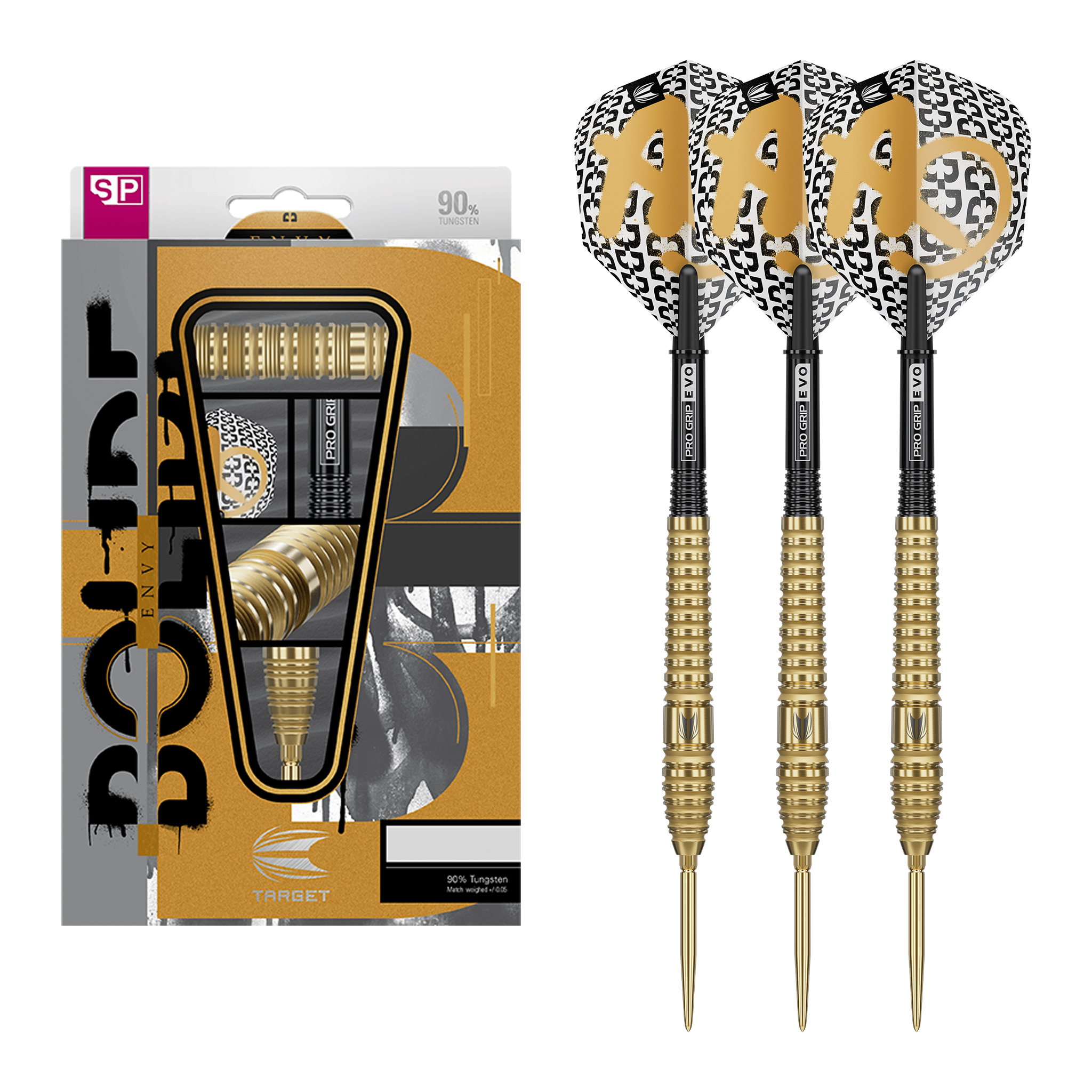 Target Bolide Envy 03 Swiss Point - 90% Tungsten Steel Tip Darts 22 Grams Darts