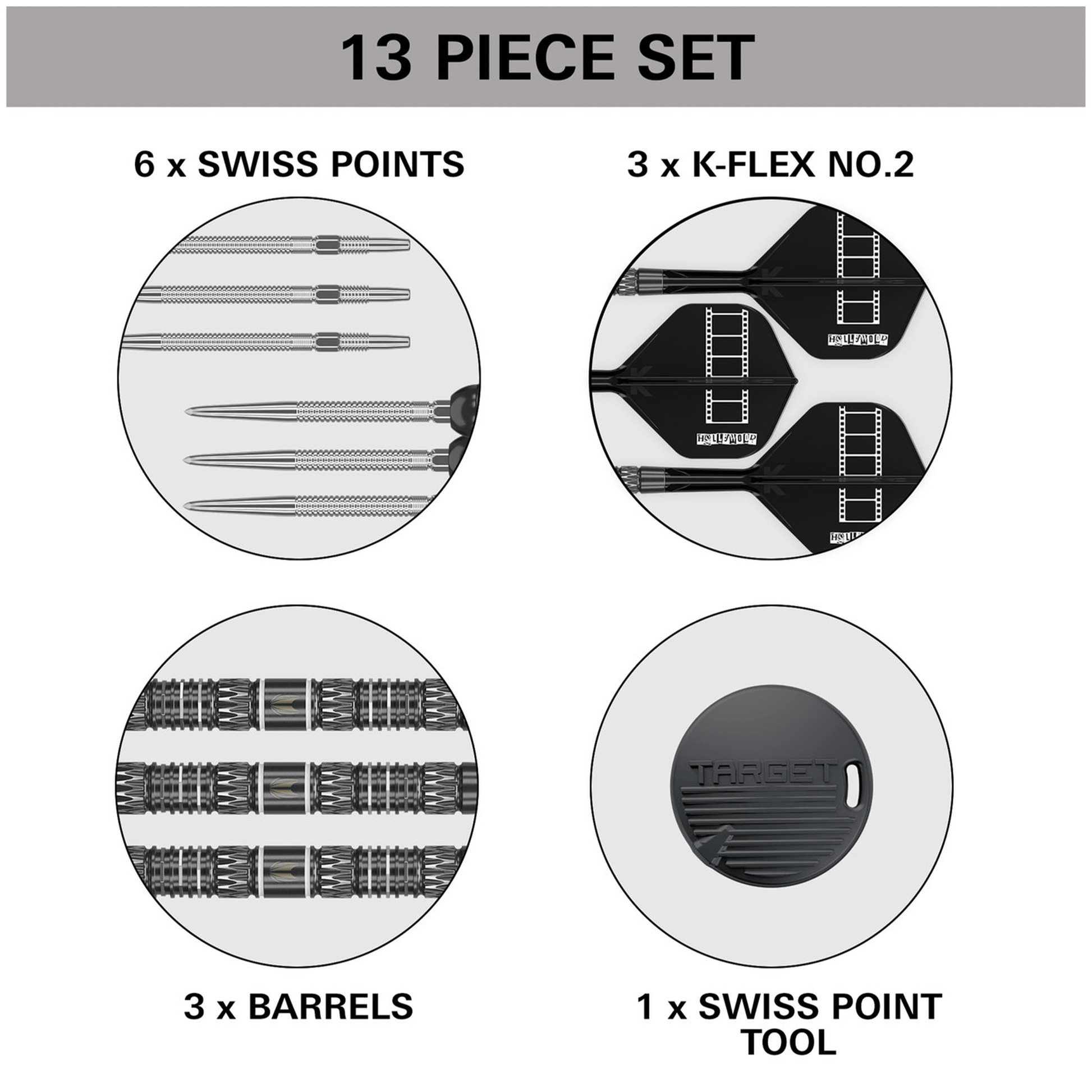 Target Chris Dobey 95K Swiss Point - 95% Tungsten Steel Tip Darts Darts