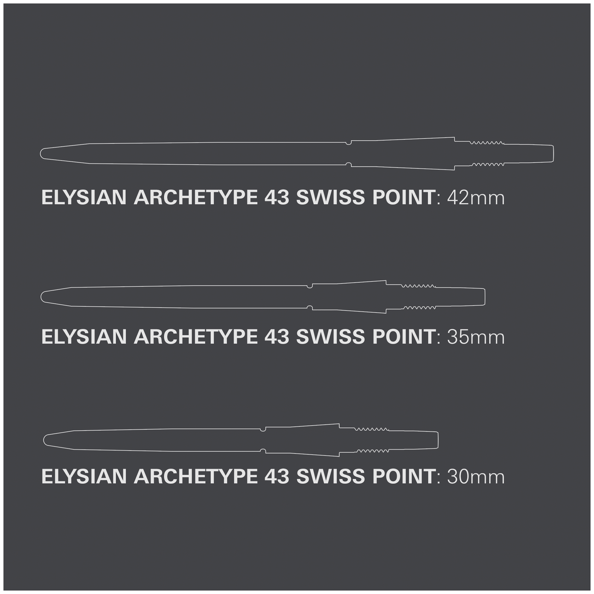 Target Elysian Archetype 43 - Swiss Dart Points Accessories