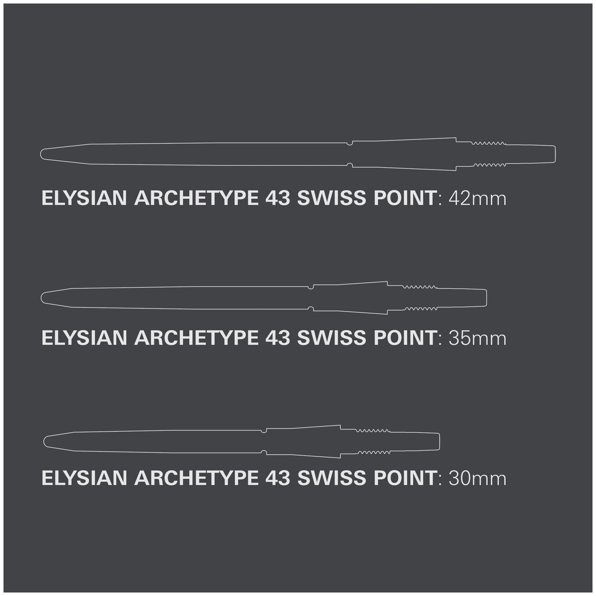 Target Elysian Archetype 43 - Swiss Dart Points Accessories