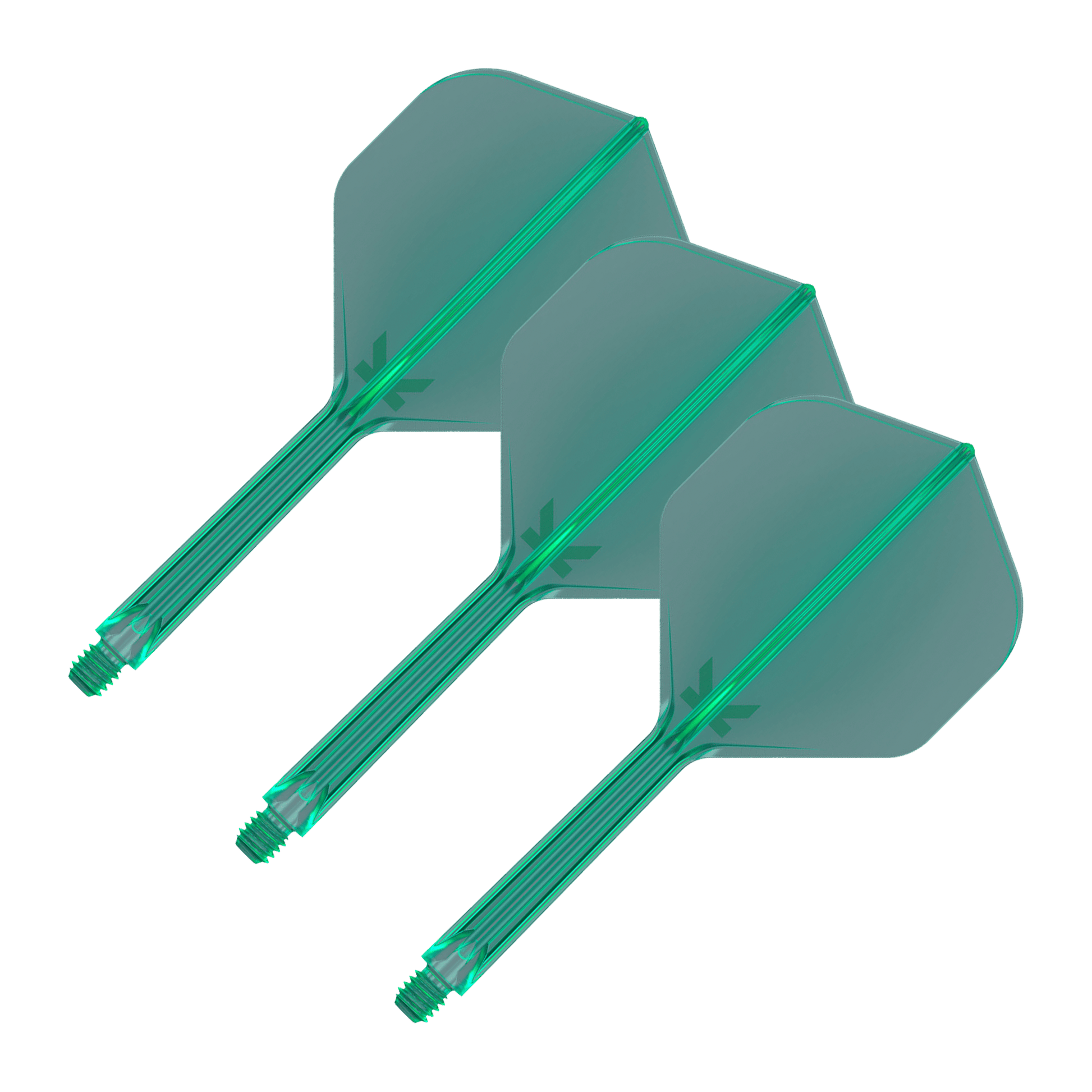Target K-Flex - All In One Flight & Shaft No. 2 / Medium (33mm) / Green Flights & Shafts