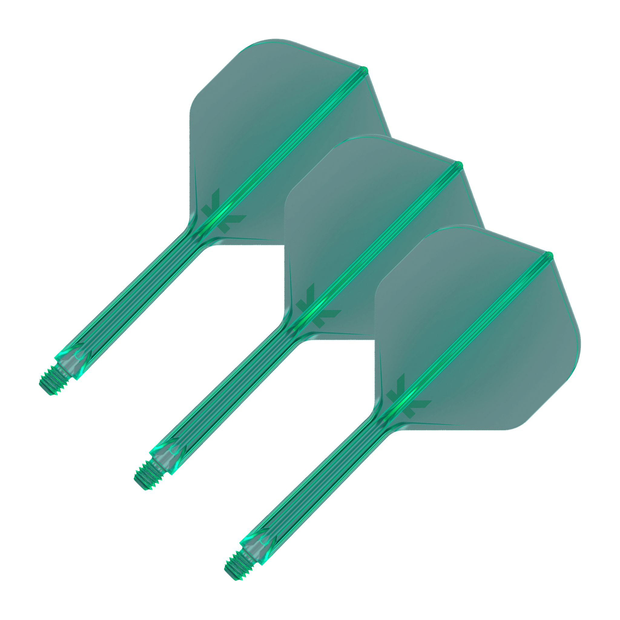 Target K-Flex - All In One Flight & Shaft No. 2 / Medium (33mm) / Green Flights & Shafts