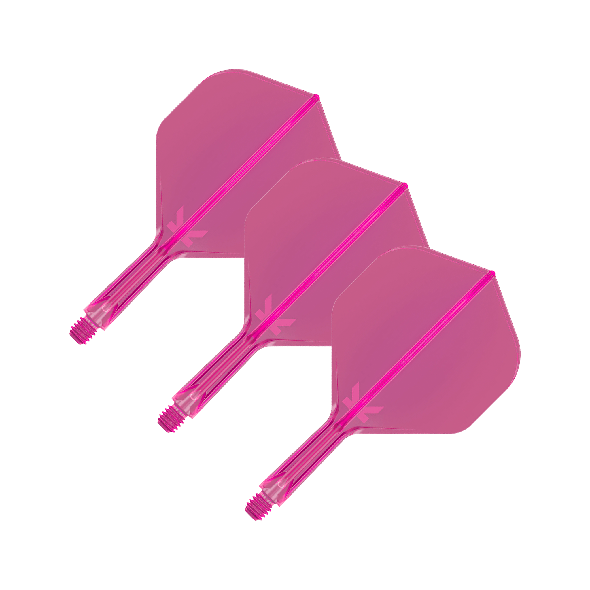 Target K-Flex - All In One Flight & Shaft No. 2 / Short (19mm) / Neon Pink Flights & Shafts