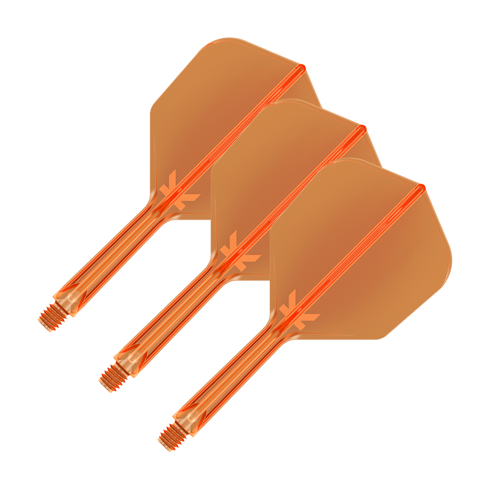 Target K-Flex - All In One Flight & Shaft Standard / Intermediate (26mm) / Neon Orange Flights & Shafts