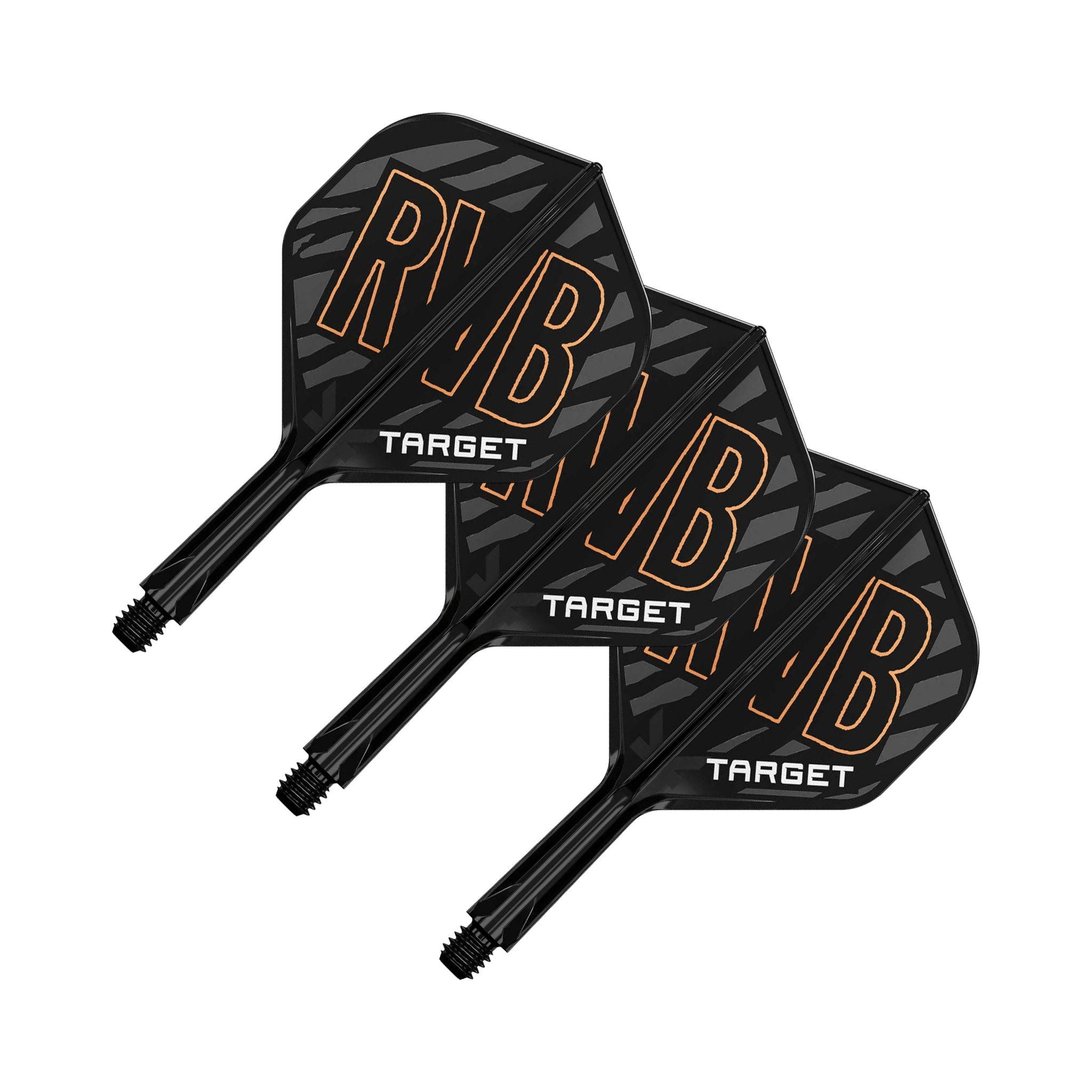 Target Raymond Van Barneveld K-Flex - All In One Flight & Shaft No. 2 / Short (19mm) / Black Flights & Shafts
