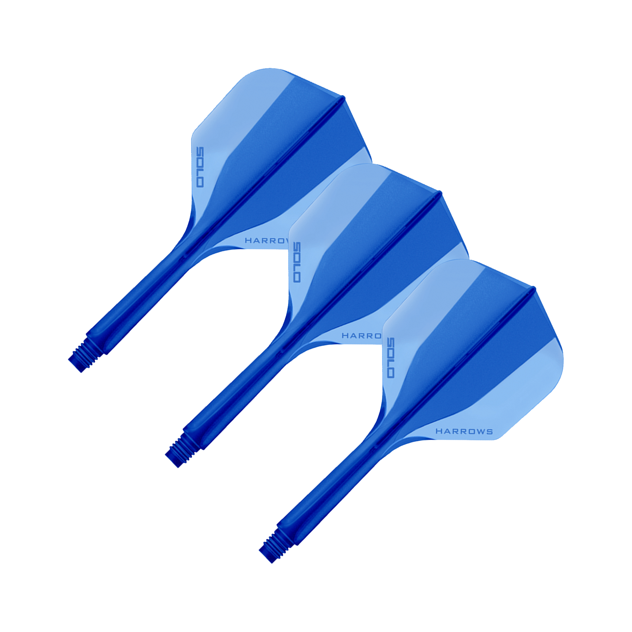 Target Solo - All In One Flight & Shaft No. 6 / Short (20mm) / Blue Flights & Shafts