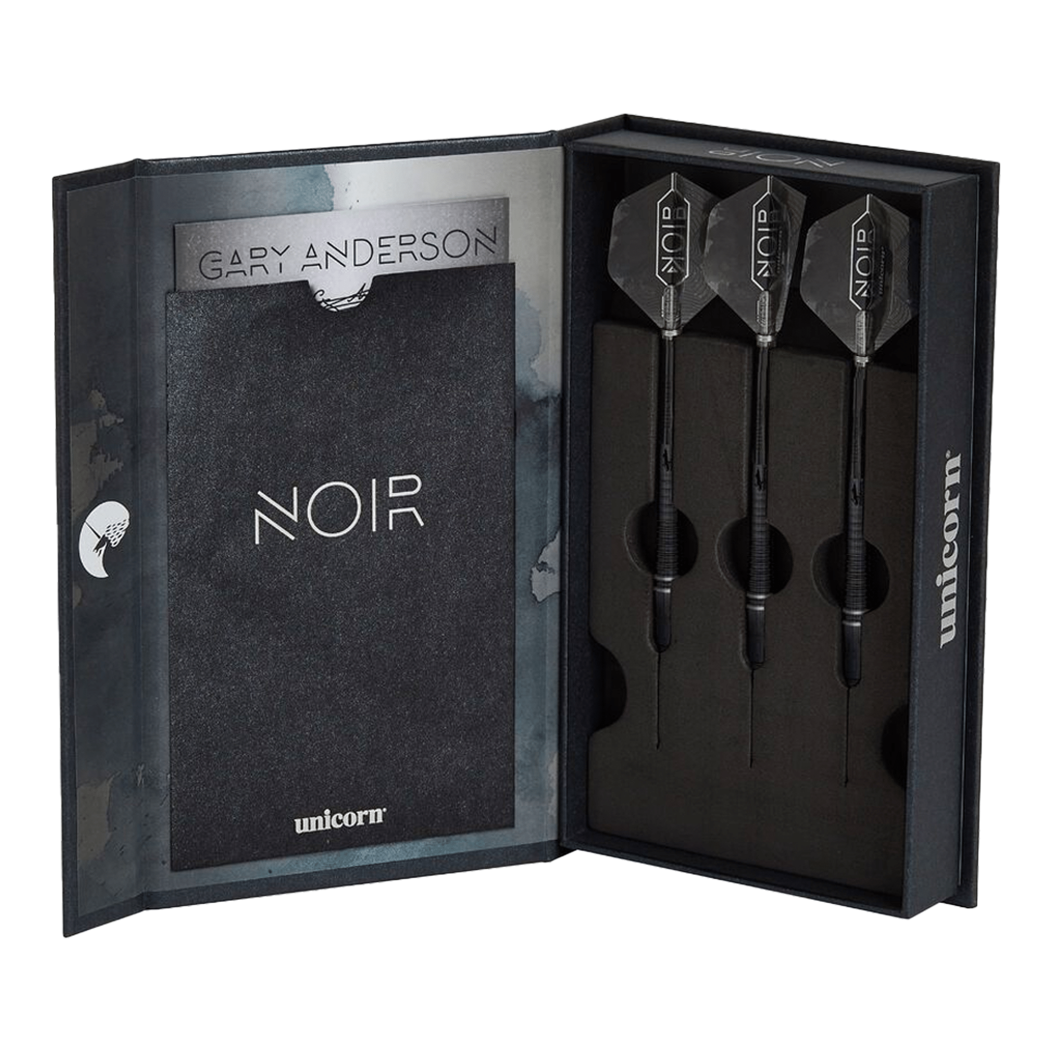 Unicorn Gary Anderson Noir Phase 6 - 90% Tungsten Steel Tip Darts Darts