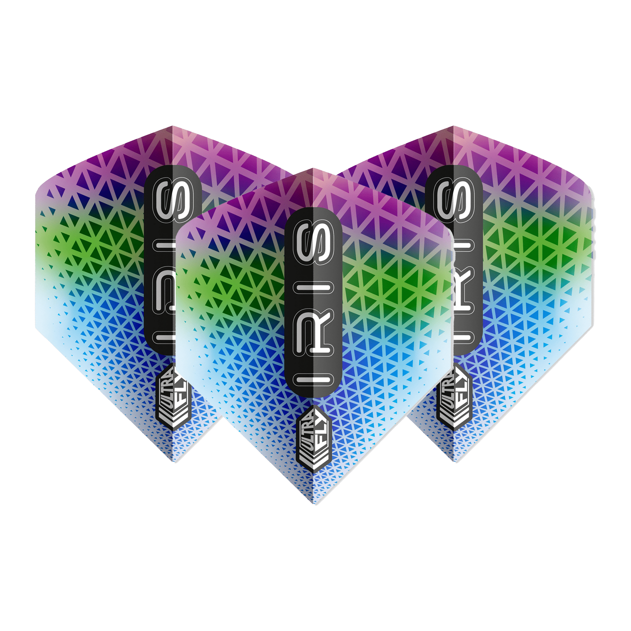 Unicorn Iris - Ultrafly Dart Flights Big Wing / Rainbow Flights & Shafts