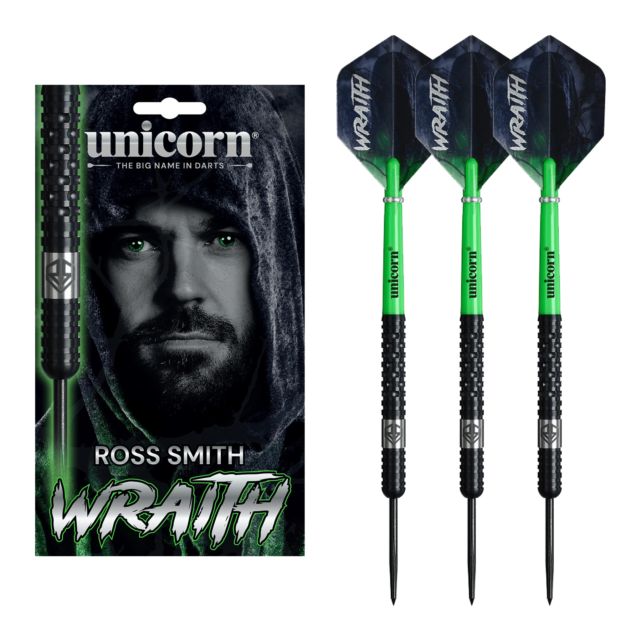 Unicorn Ross Smith Wraith - 90% Tungsten Steel Tip Darts 20 Grams Darts