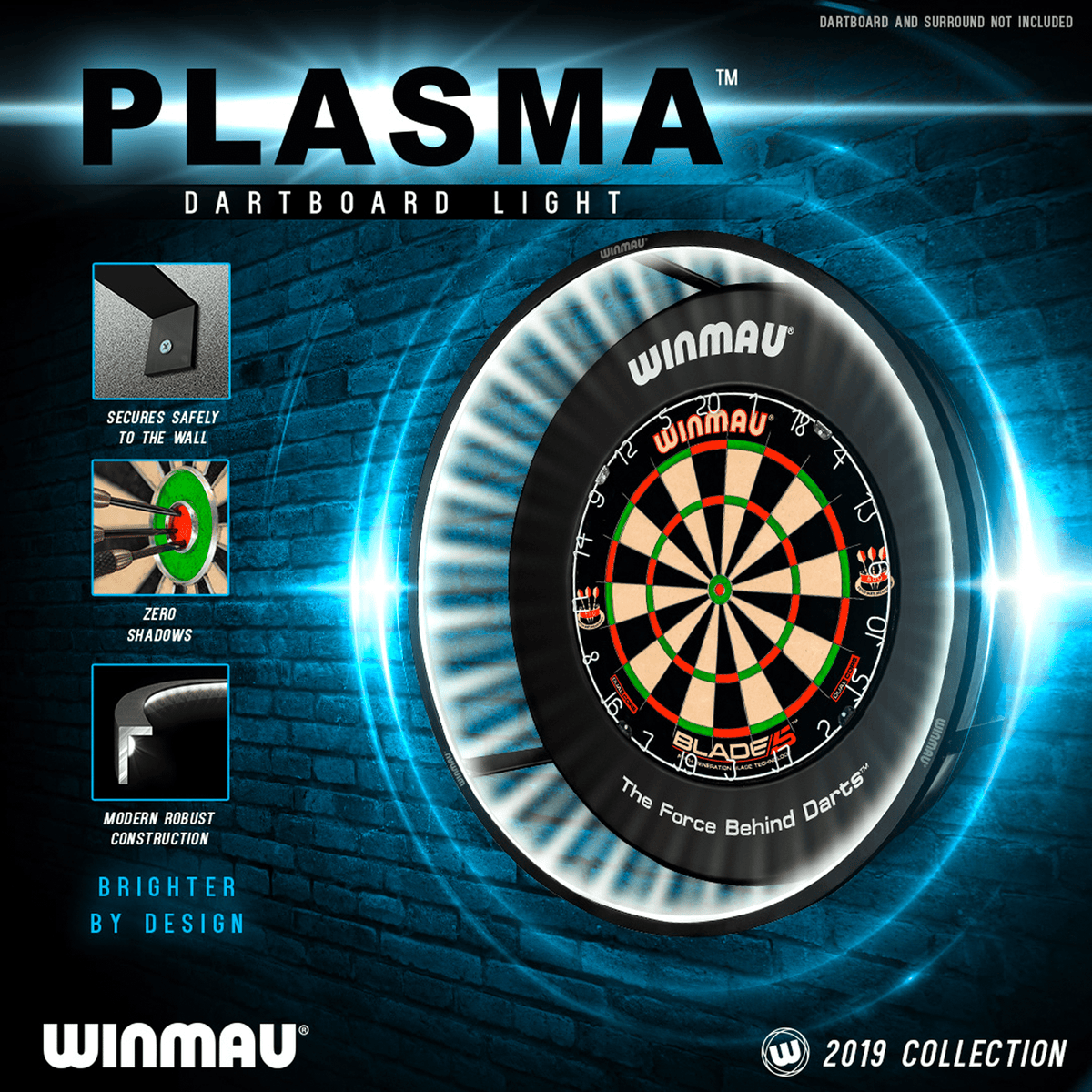 Winmau Autodarts Vantage & Plasma Light Bundle Dartboard Bundles