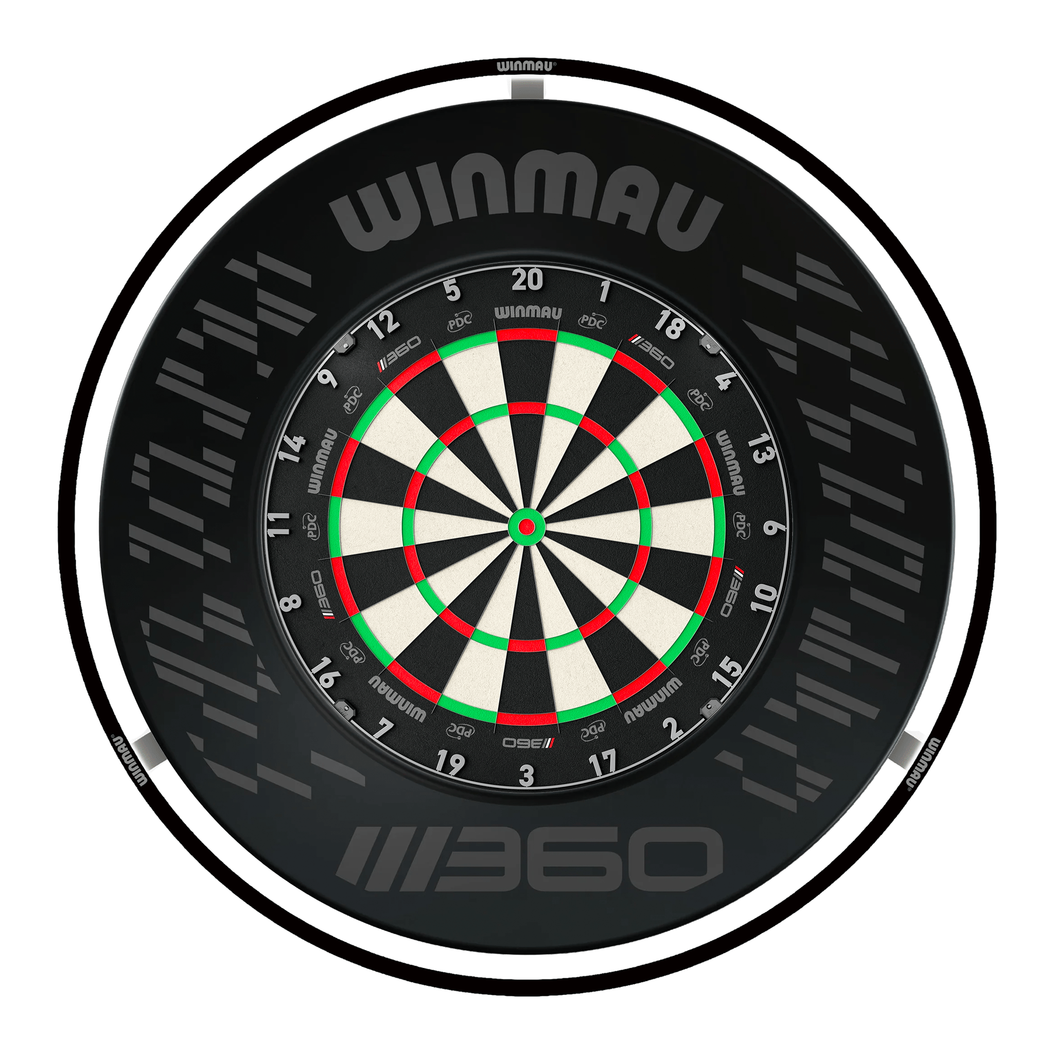 Winmau Blade 360 Dartboard, Surround & Black Plasma Light Bundle Blade 360 / Blade 360 / Winmau Plasma Black Boards