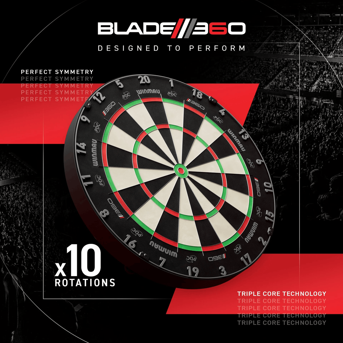 Winmau Blade 360 Dartboard & Surround Bundle Dartboard Bundles