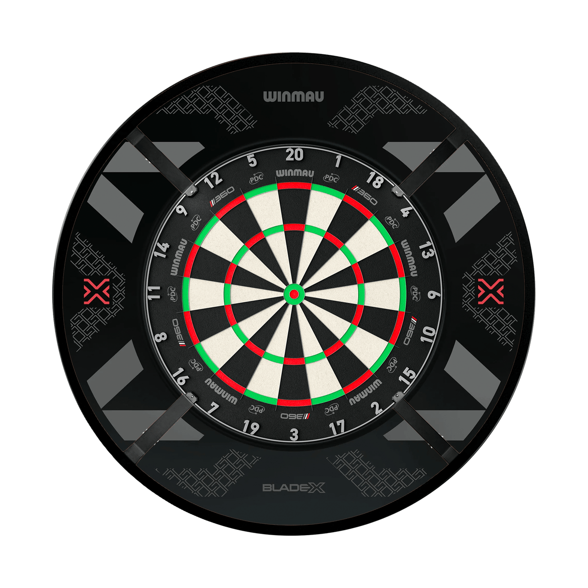 Winmau Blade 360 Dartboard, Surround & Corona Light Bundle Dartboard Bundles
