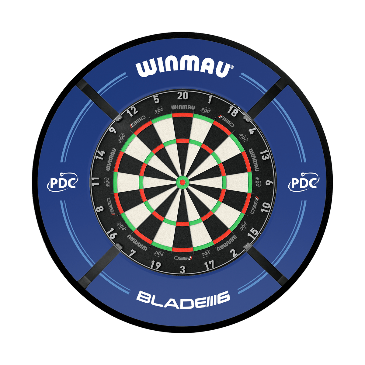 Winmau Blade 360 Dartboard, Surround & Corona Light Bundle Dartboard Bundles