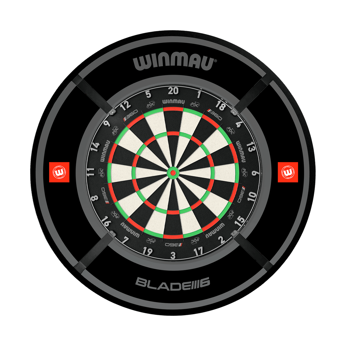 Winmau Blade 360 Dartboard, Surround & Corona Light Bundle Dartboard Bundles