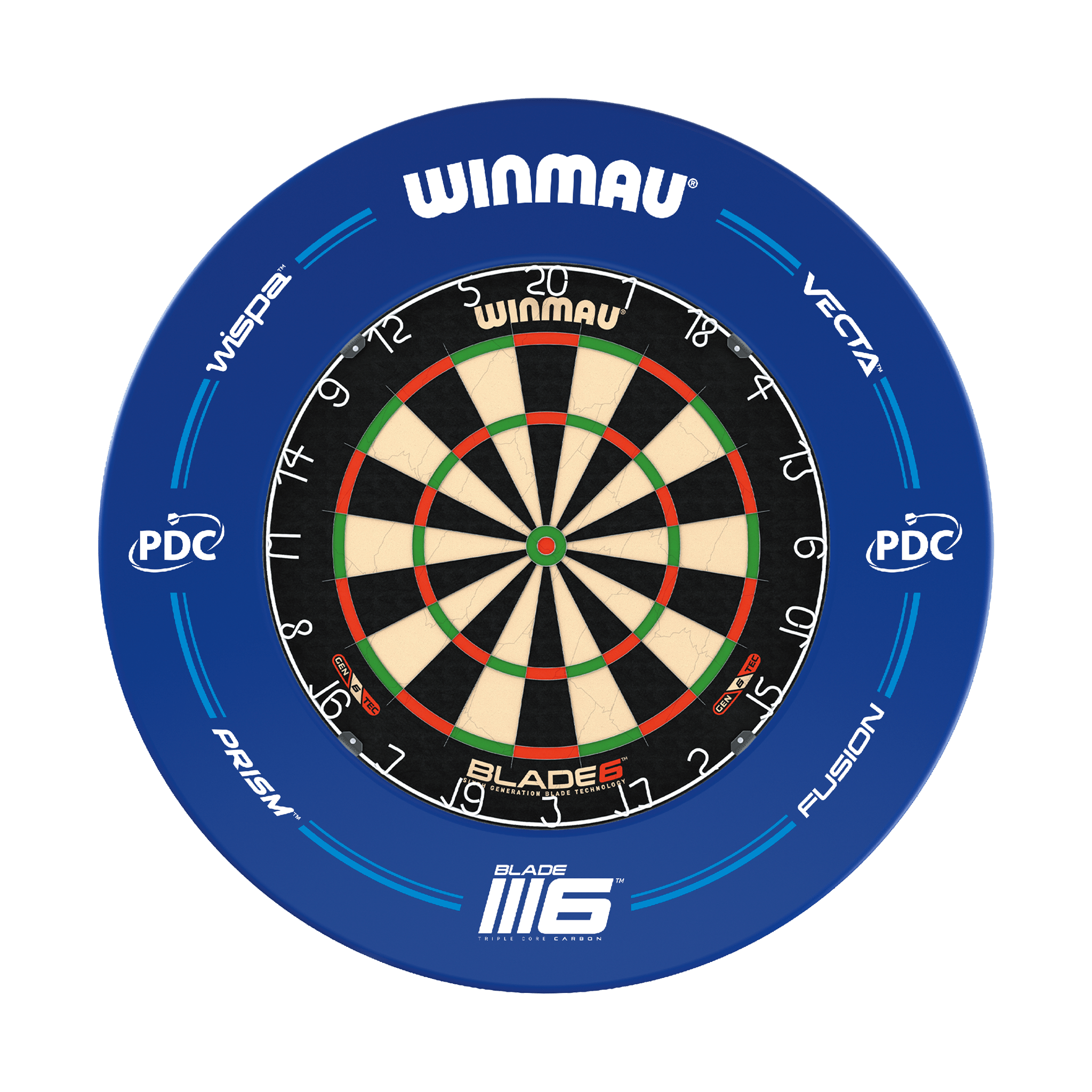 Winmau Blade 6 Dartboard & Surround Bundle Blade 6 / PDC Blue Boards