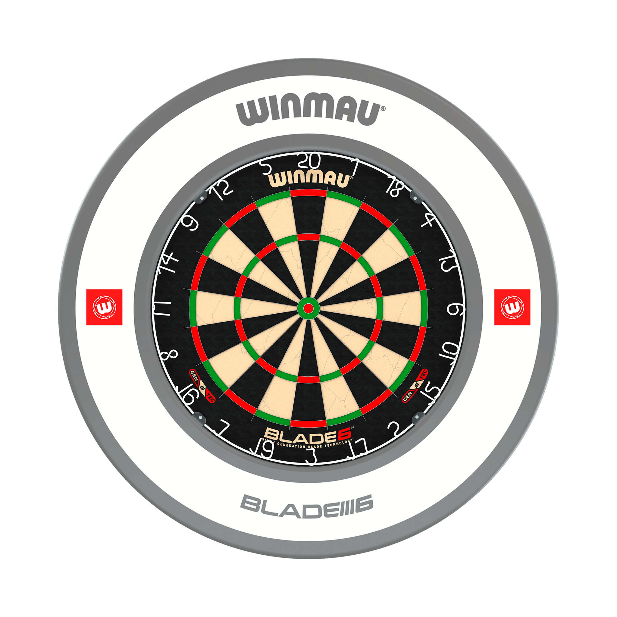 Winmau Blade 6 Dartboard & Surround Bundle Blade 6 / Pro 1.0 White Boards