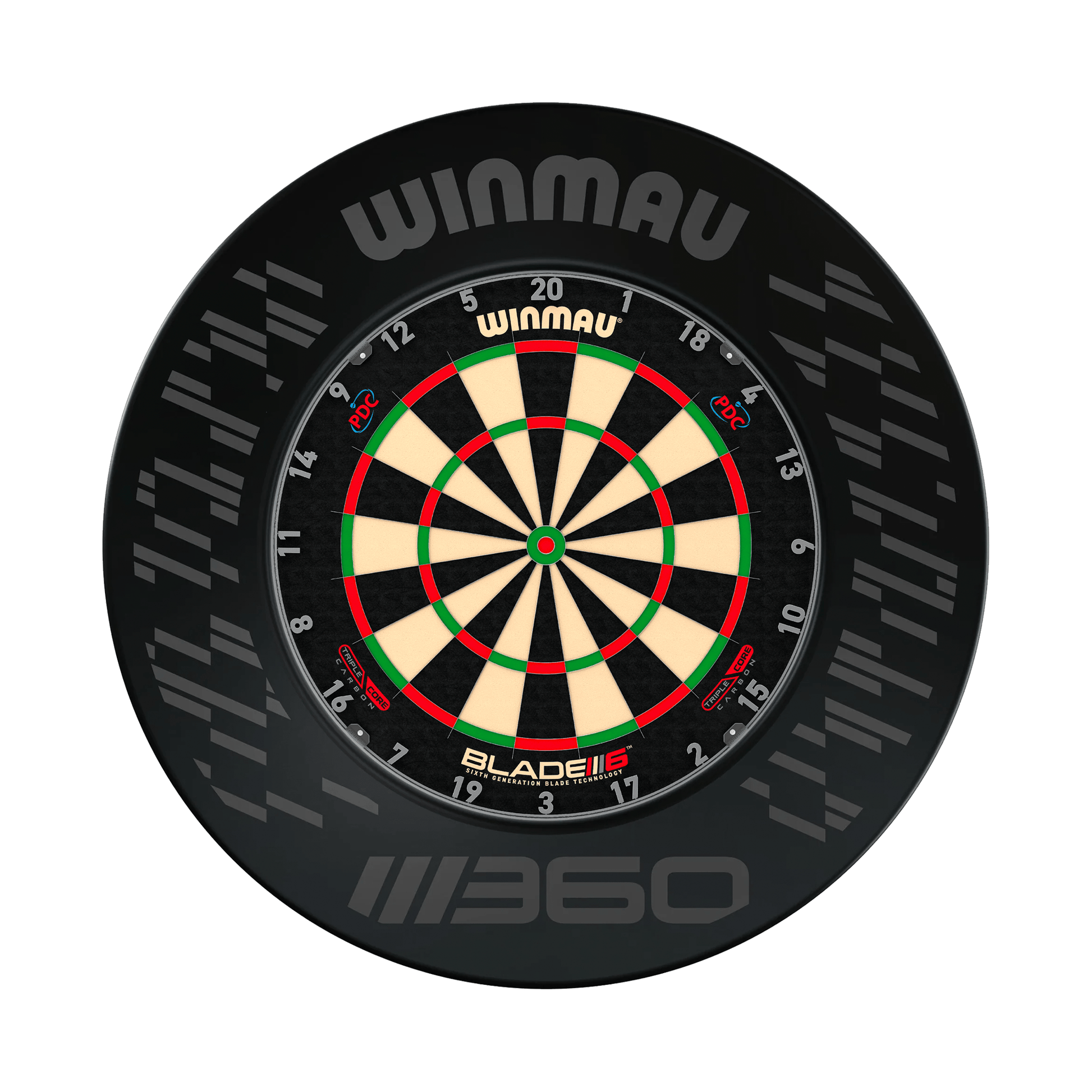 Winmau Blade 6 Dartboard & Surround Bundle Blade 6 Triple Core / Blade 360 Boards