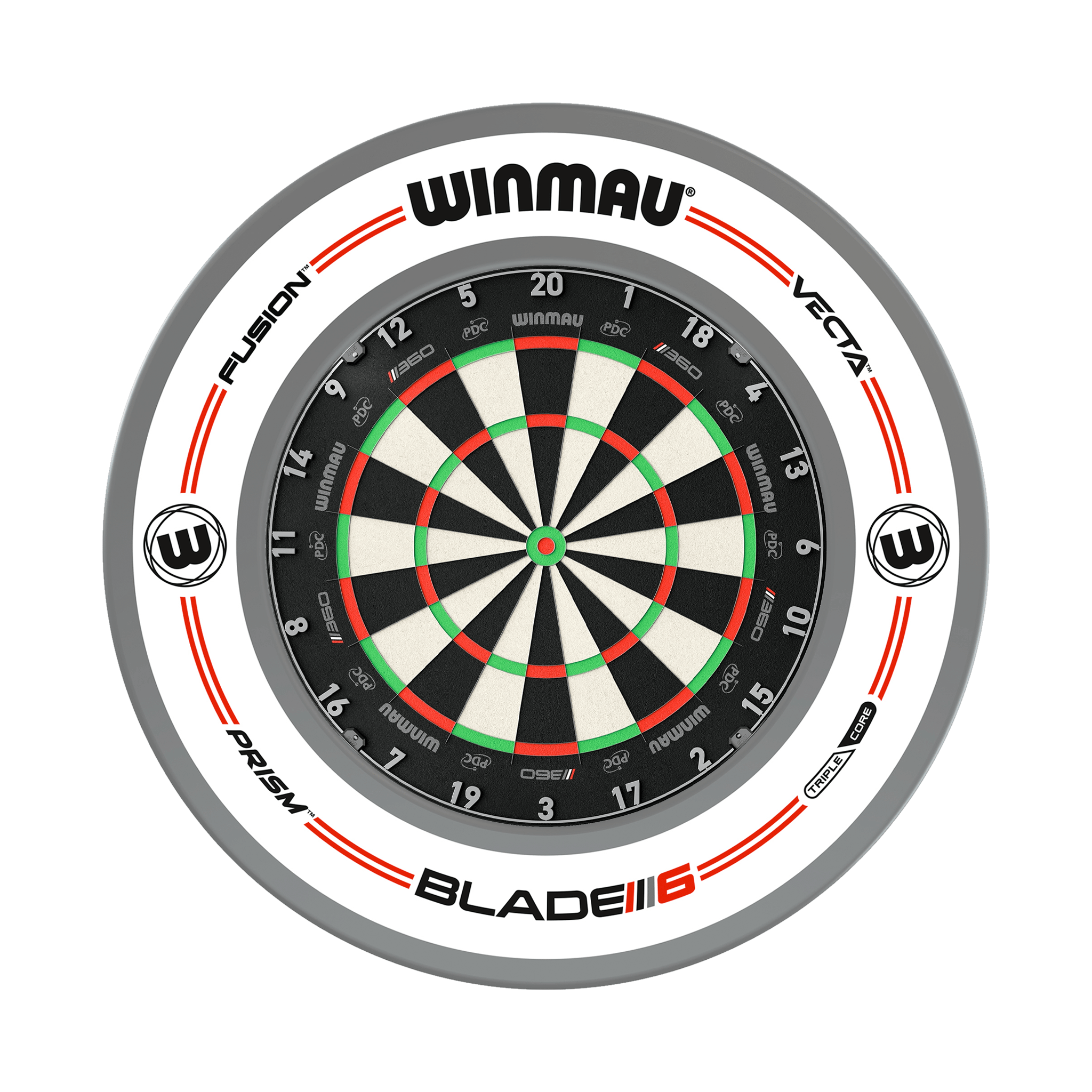 Winmau Blade 6 Dartboard & Surround Bundle Boards