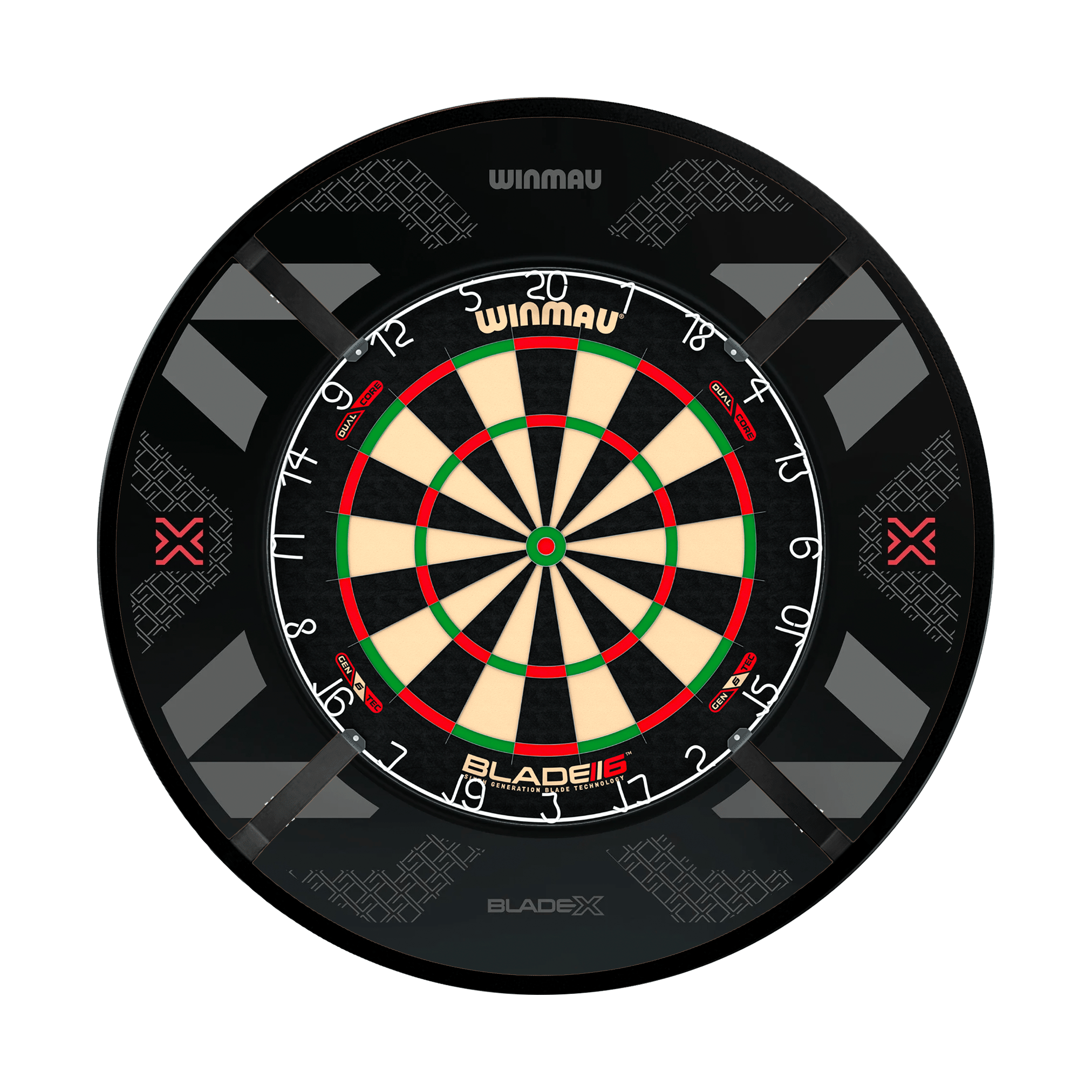 Winmau Blade 6 Dartboard, Surround & Corona Light Bundle Blade 6 Dual Core / Blade X / Target Corona Vision Boards