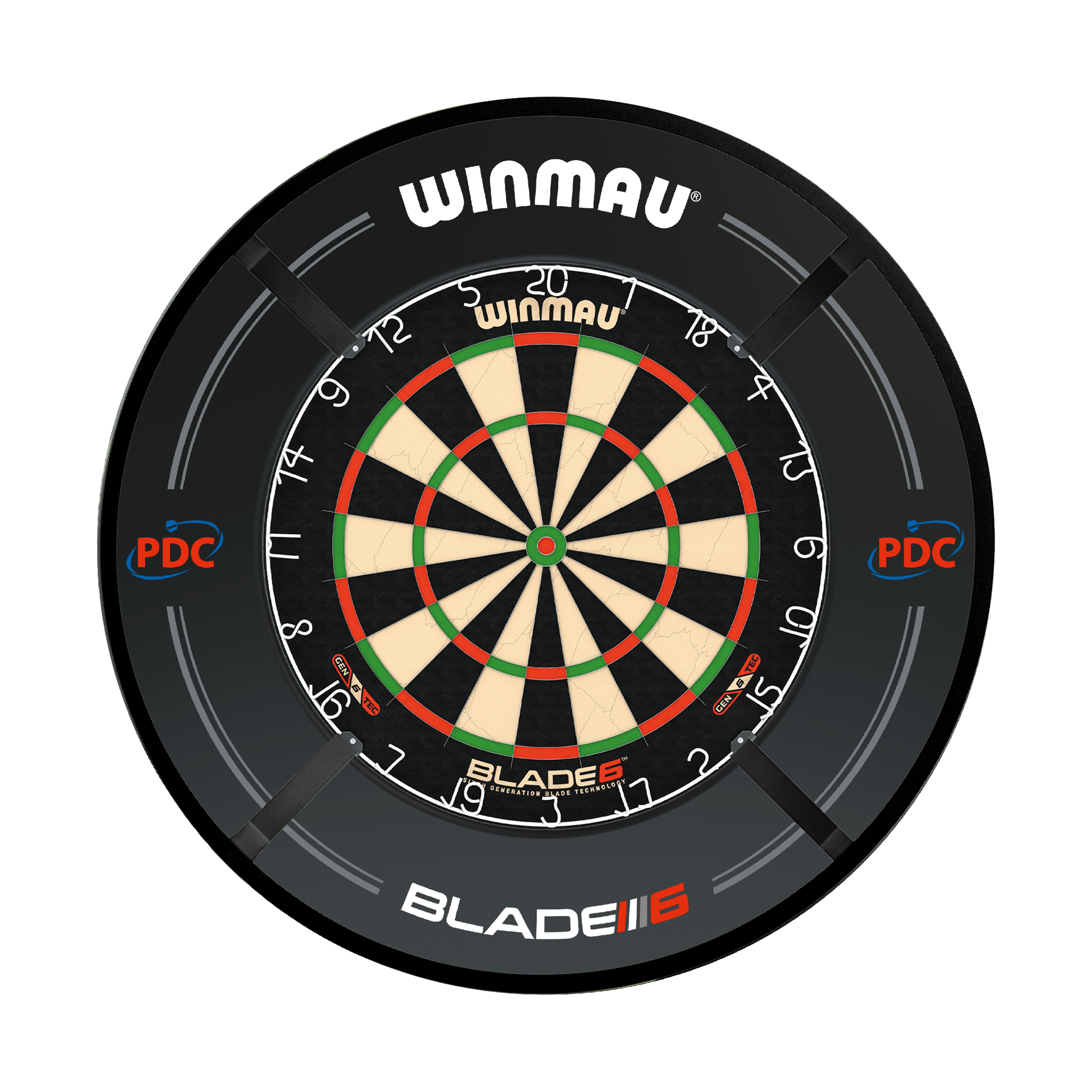Winmau Blade 6 Dartboard, Surround & Corona Light Bundle Blade 6 / PDC Black / Target Corona Vision Boards