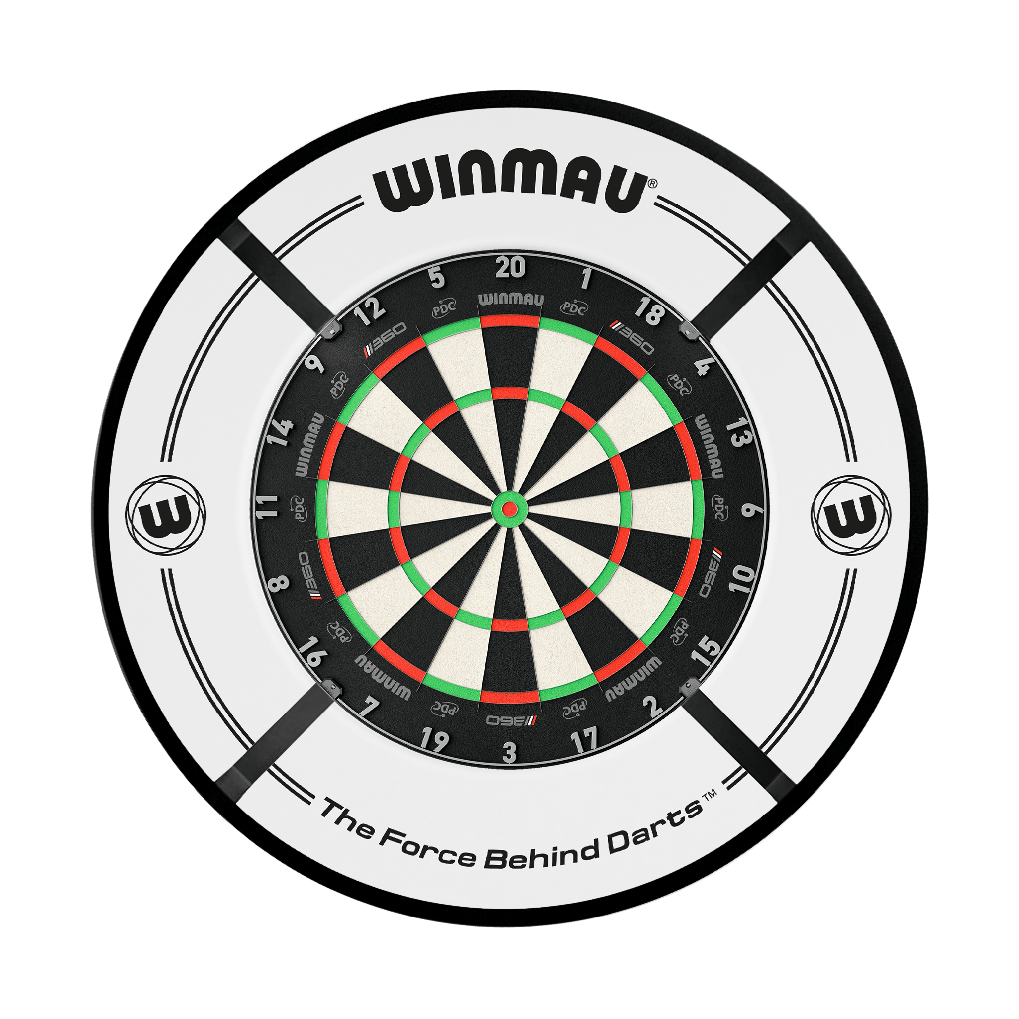 Winmau Blade 6 Dartboard, Surround & Corona Light Bundle Boards