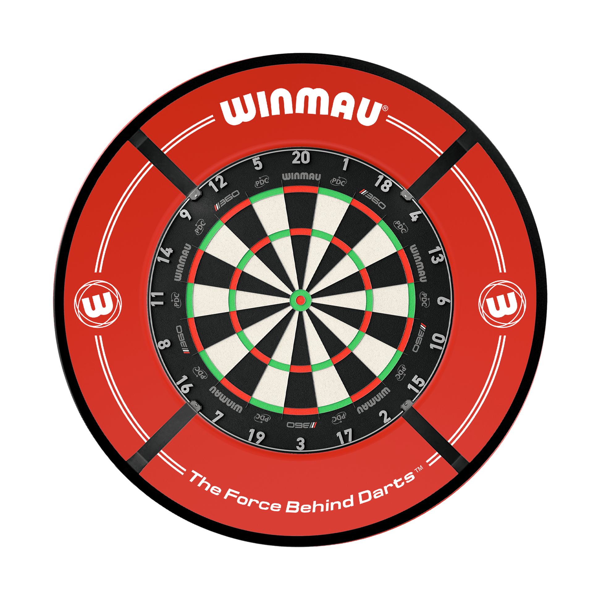 Winmau Blade 6 Dartboard, Surround & Corona Light Bundle Boards